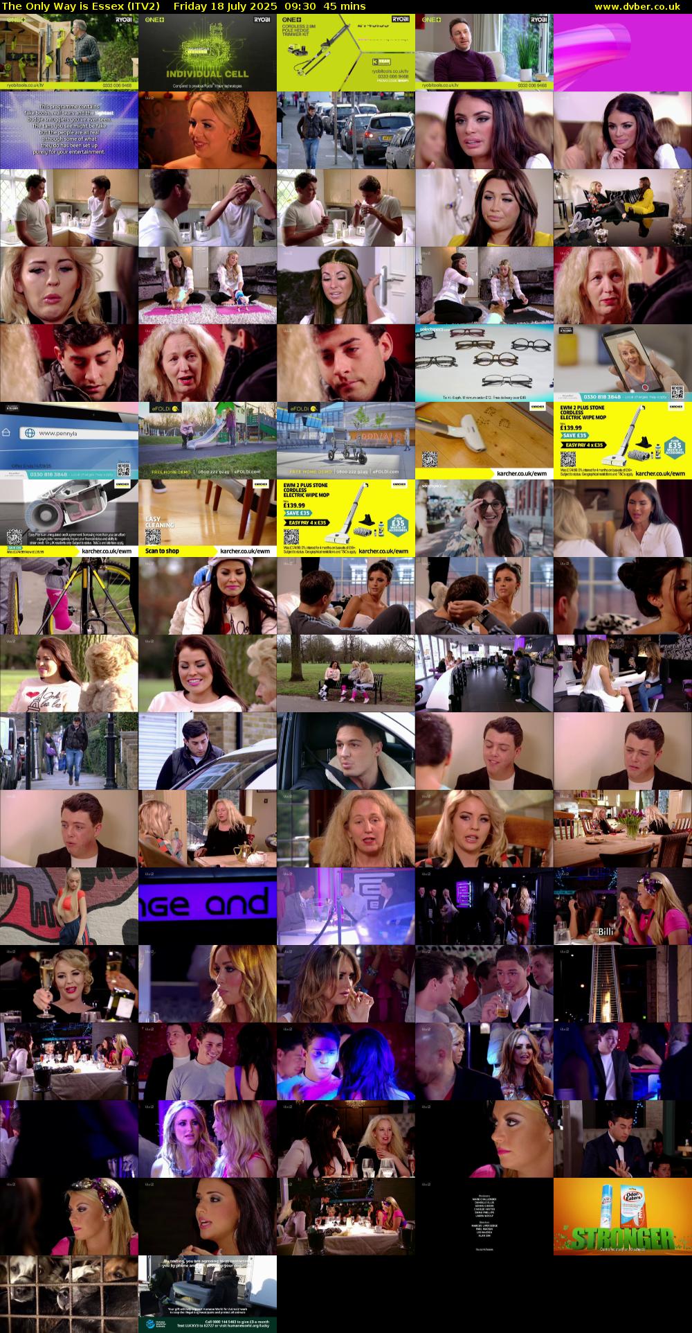 The Only Way is Essex (ITV2) Friday 18 July 2025 09:30 - 10:15
