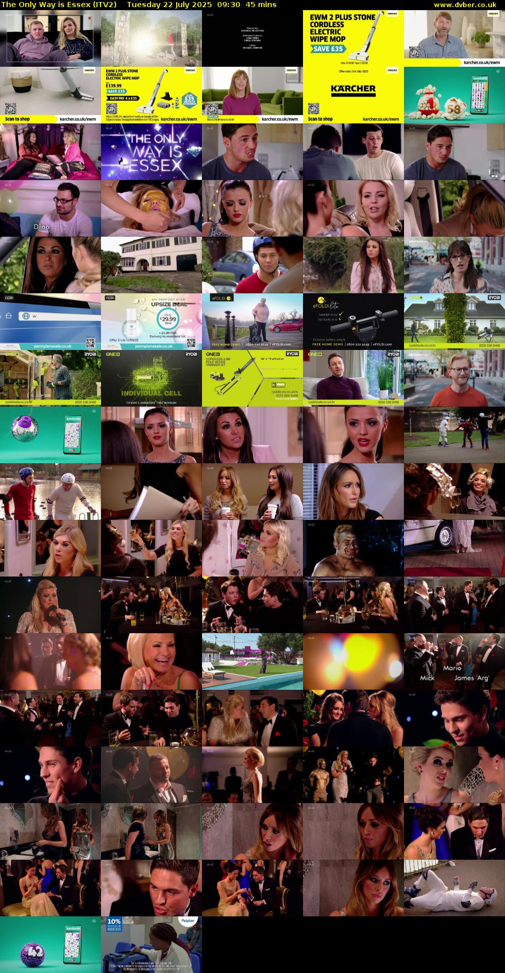 The Only Way is Essex (ITV2) Tuesday 22 July 2025 09:30 - 10:15