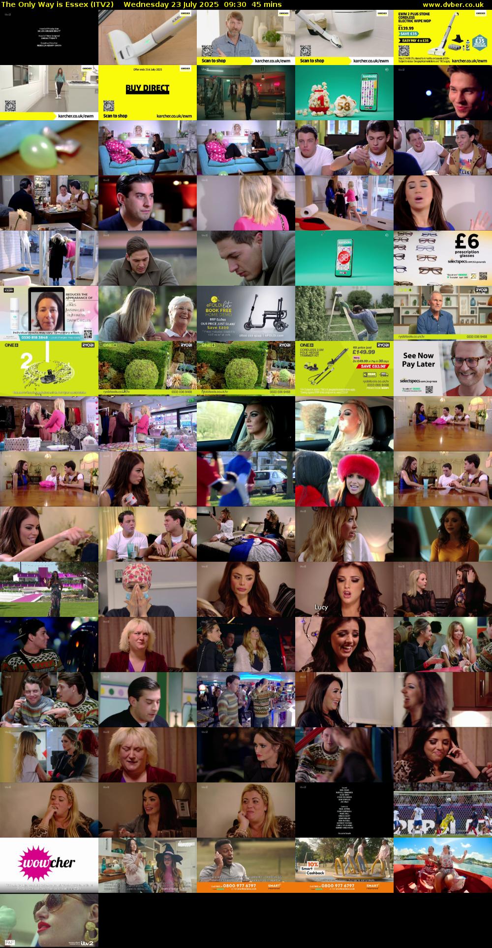 The Only Way is Essex (ITV2) Wednesday 23 July 2025 09:30 - 10:15