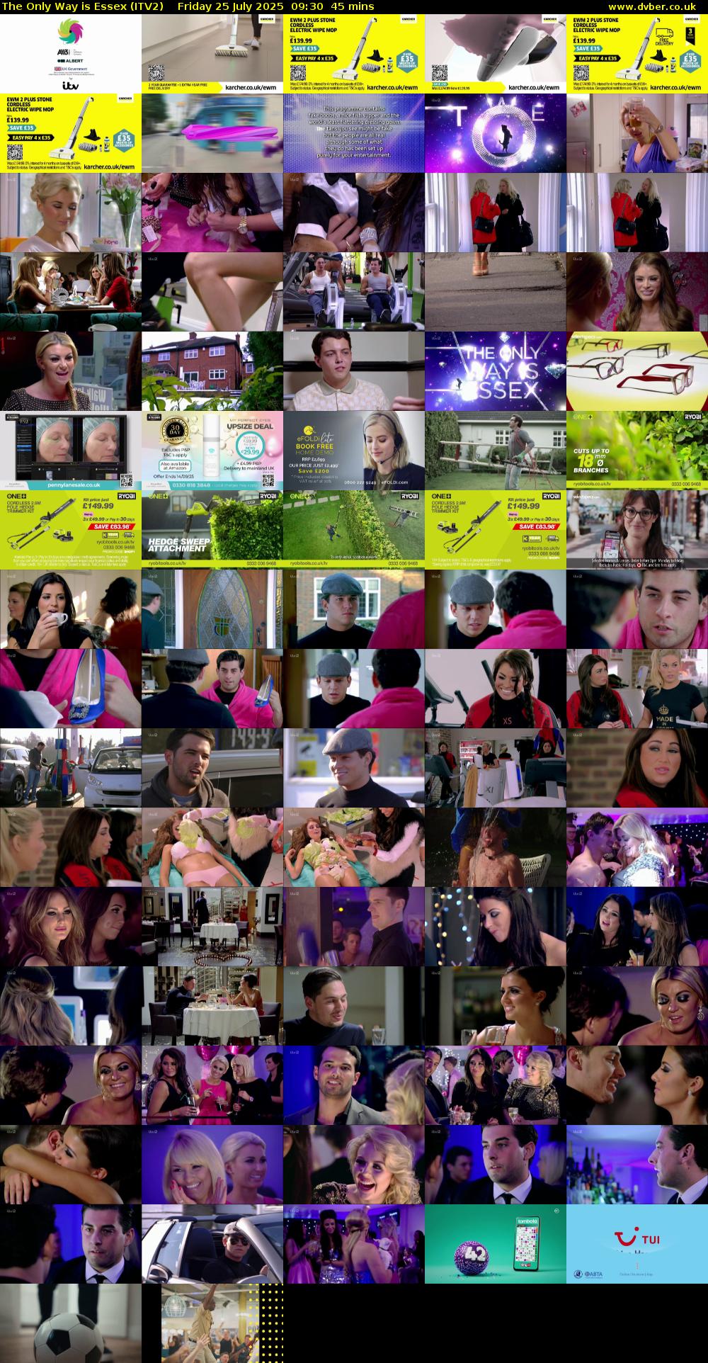 The Only Way is Essex (ITV2) Friday 25 July 2025 09:30 - 10:15