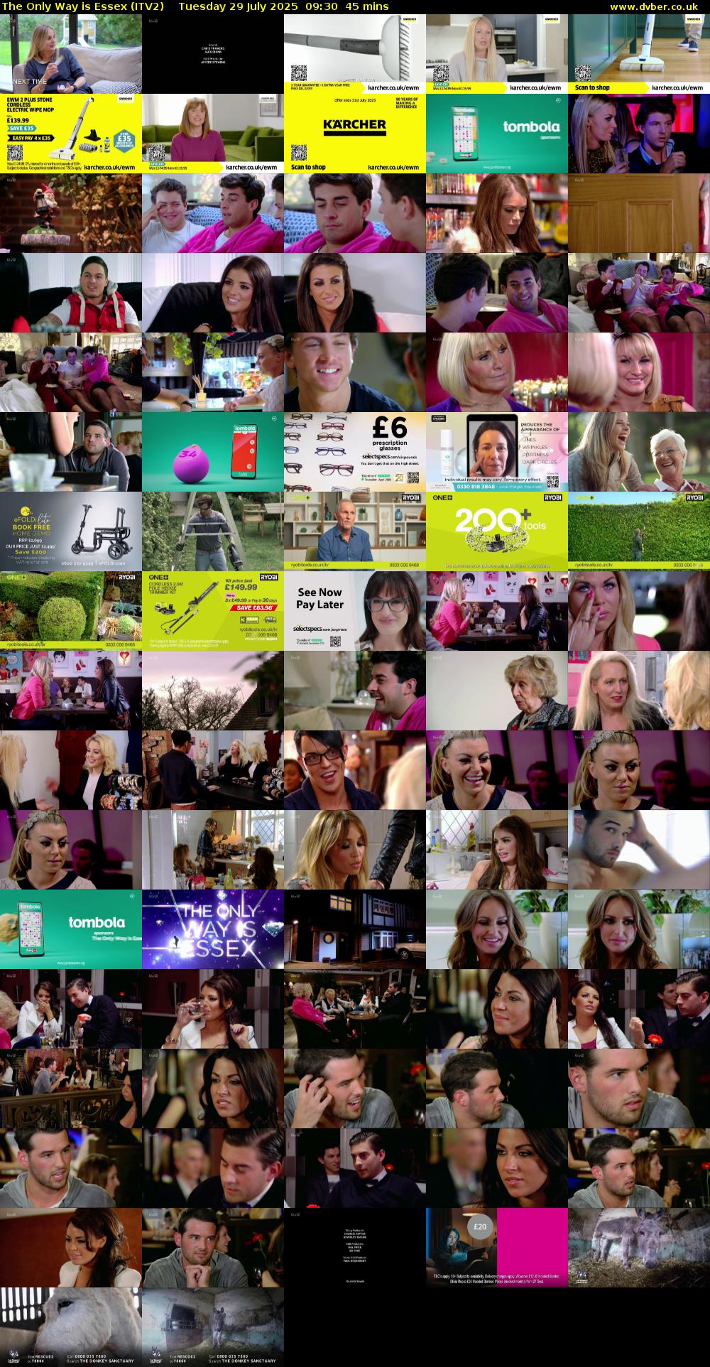 The Only Way is Essex (ITV2) Tuesday 29 July 2025 09:30 - 10:15
