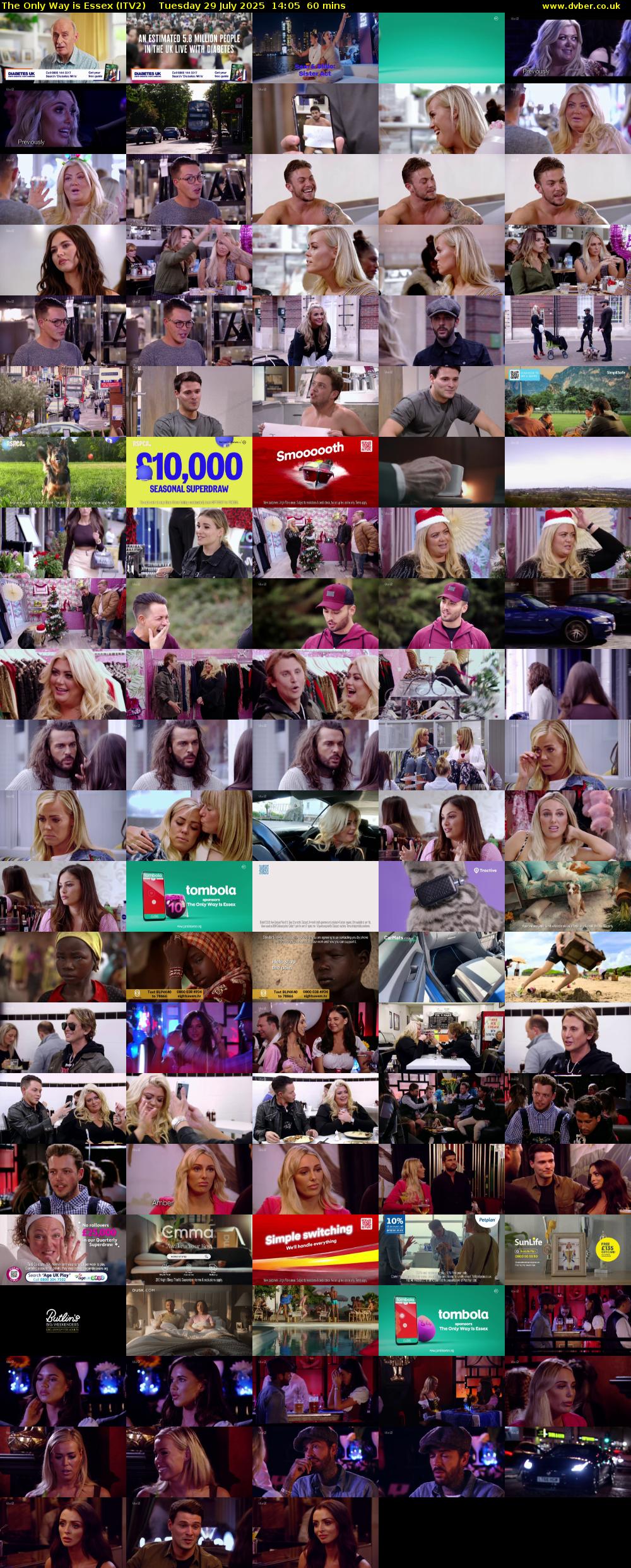 The Only Way is Essex (ITV2) Tuesday 29 July 2025 14:05 - 15:05