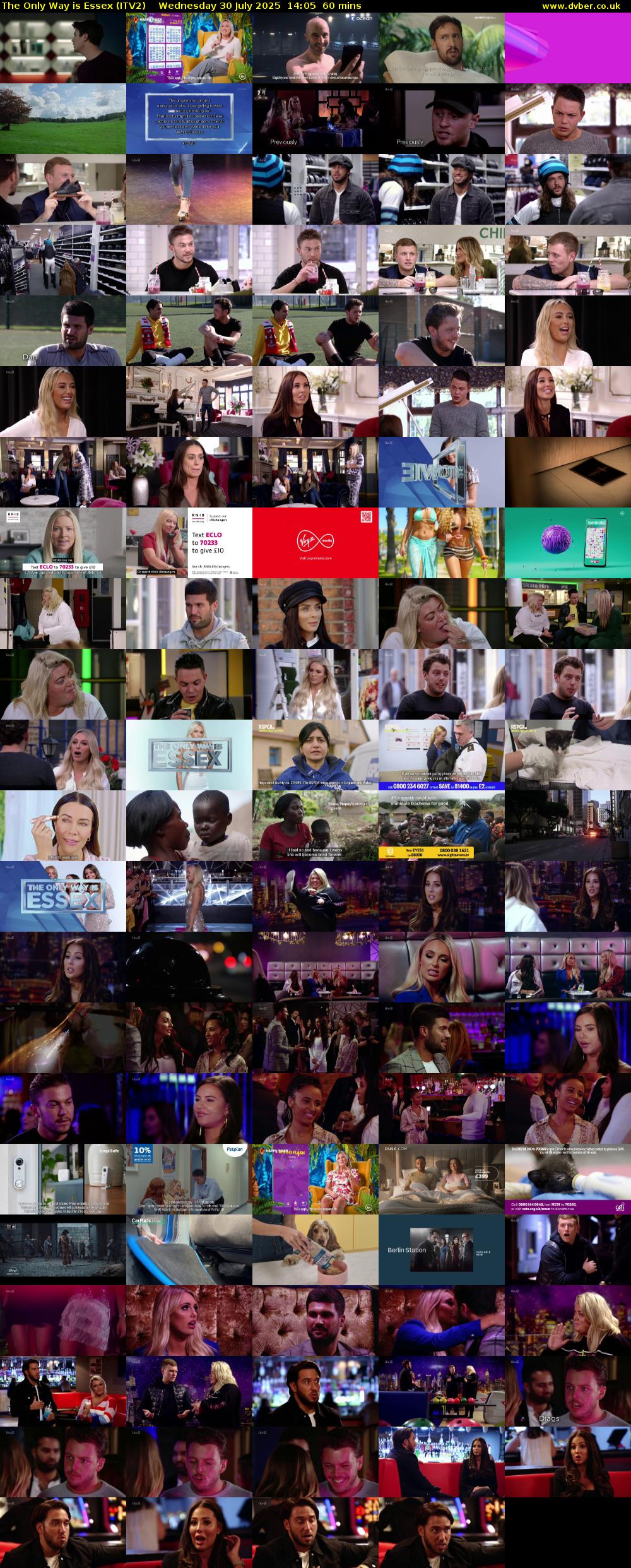 The Only Way is Essex (ITV2) Wednesday 30 July 2025 14:05 - 15:05