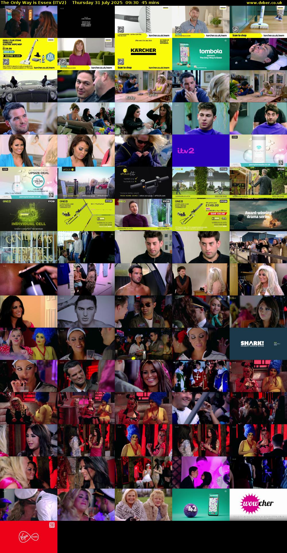 The Only Way is Essex (ITV2) Thursday 31 July 2025 09:30 - 10:15