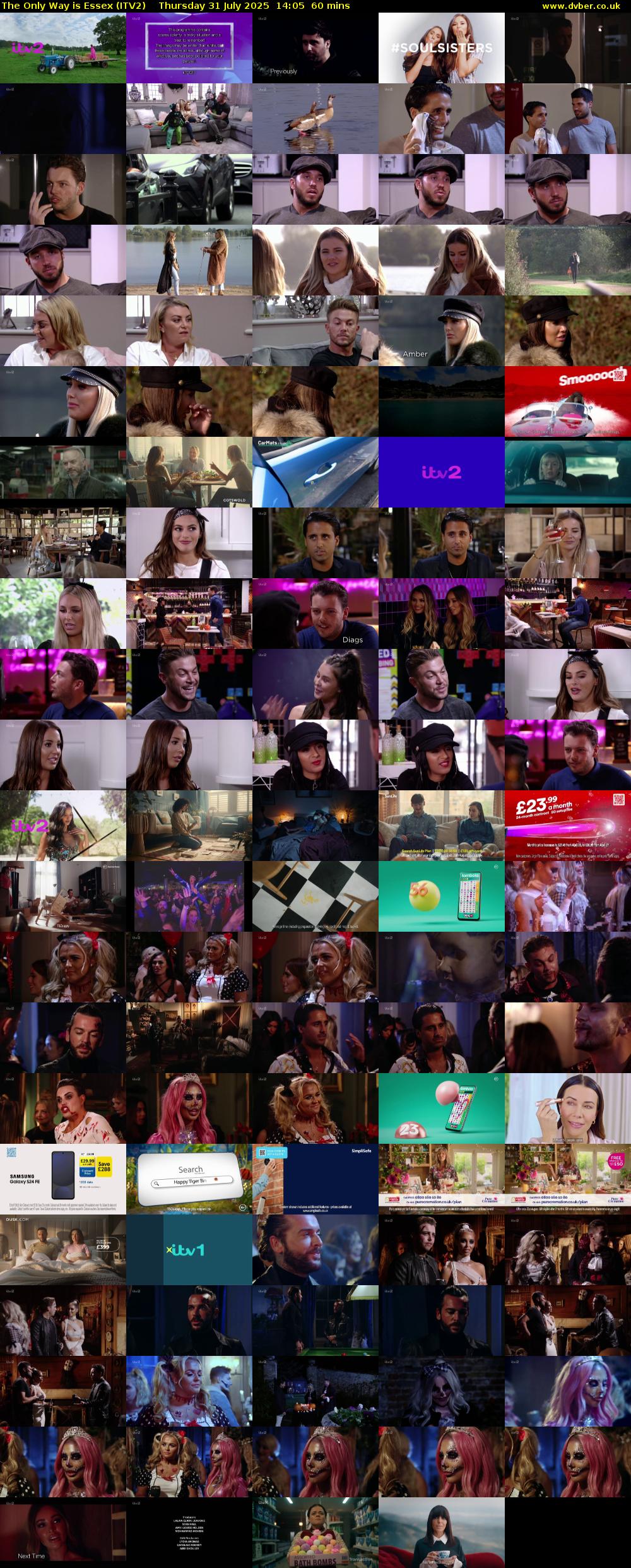 The Only Way is Essex (ITV2) Thursday 31 July 2025 14:05 - 15:05