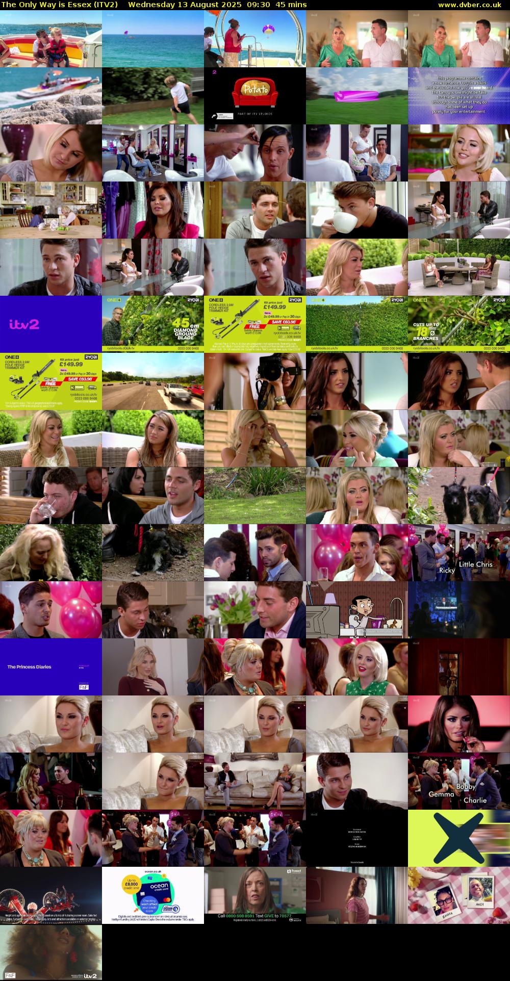 The Only Way is Essex (ITV2) Wednesday 13 August 2025 09:30 - 10:15