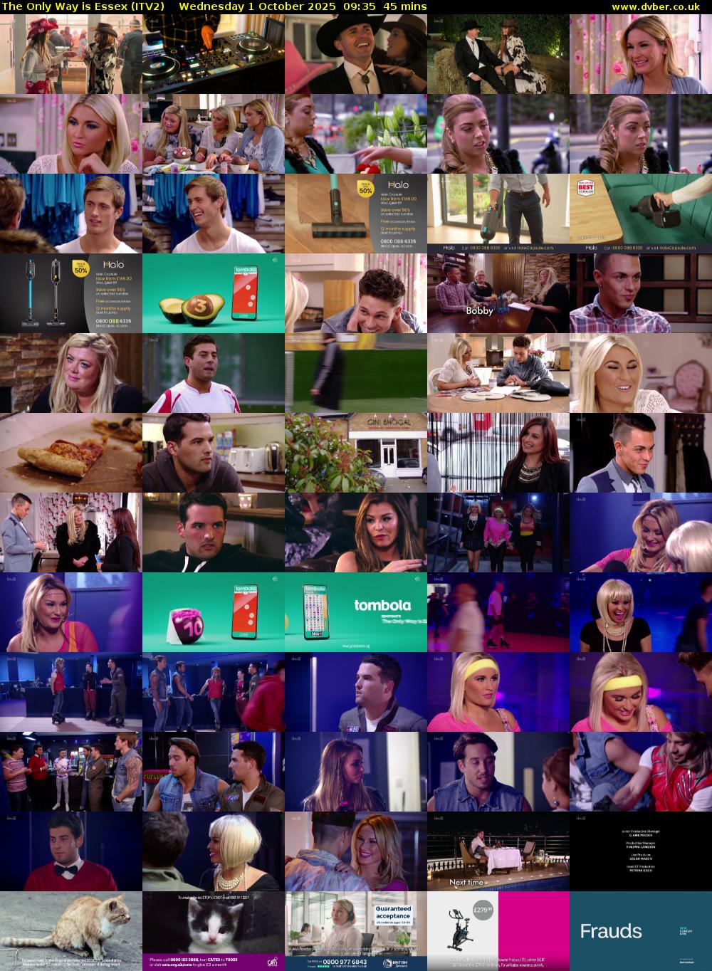 The Only Way is Essex (ITV2) Wednesday 1 October 2025 09:35 - 10:20