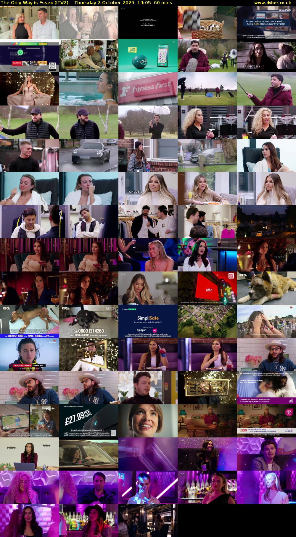 The Only Way is Essex (ITV2) Thursday 2 October 2025 14:05 - 15:05