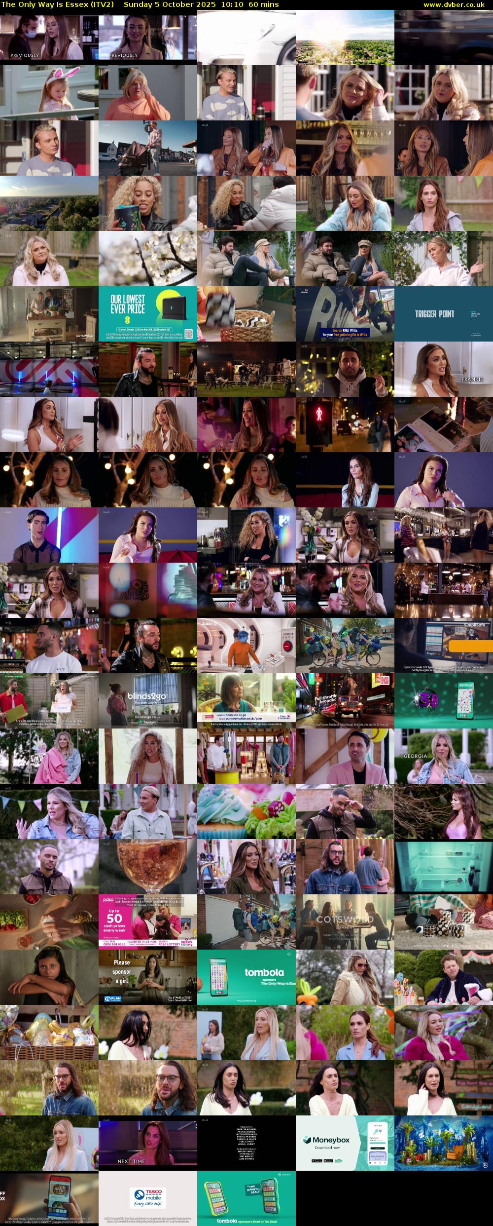 The Only Way is Essex (ITV2) Sunday 5 October 2025 10:10 - 11:10