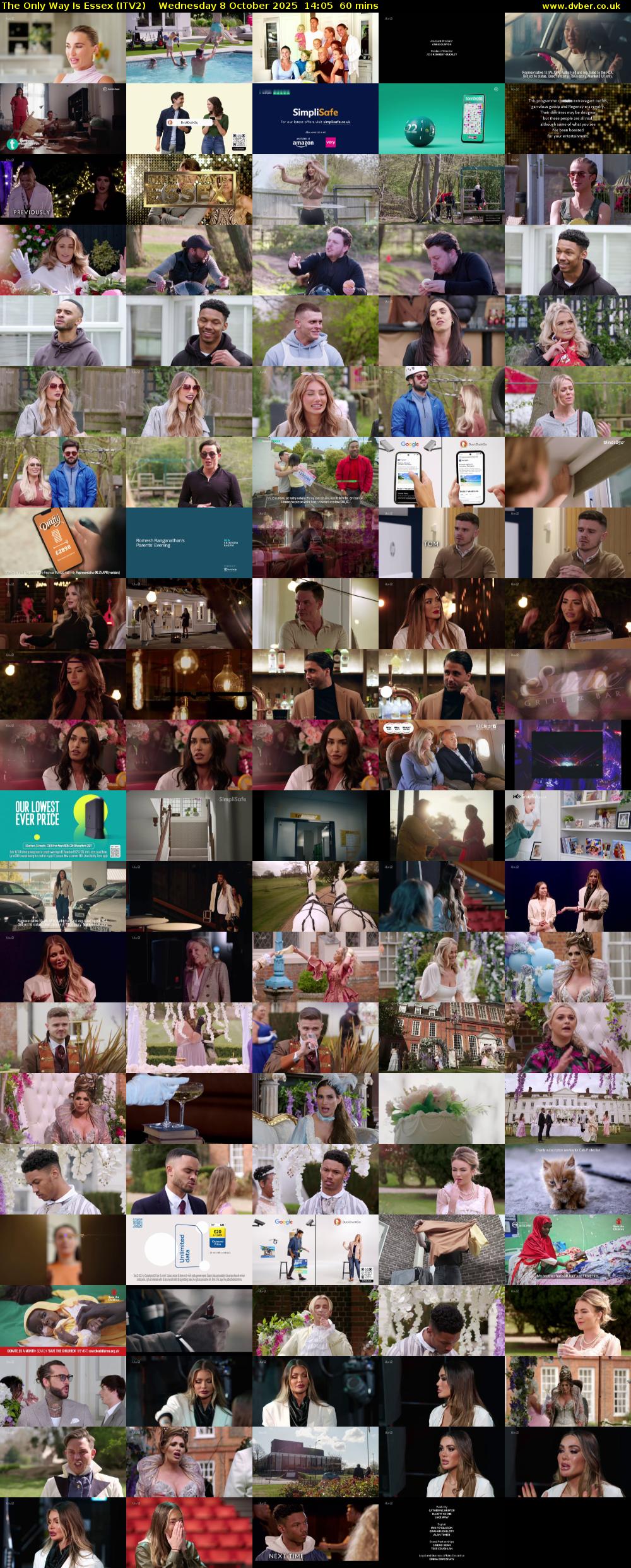 The Only Way is Essex (ITV2) Wednesday 8 October 2025 14:05 - 15:05