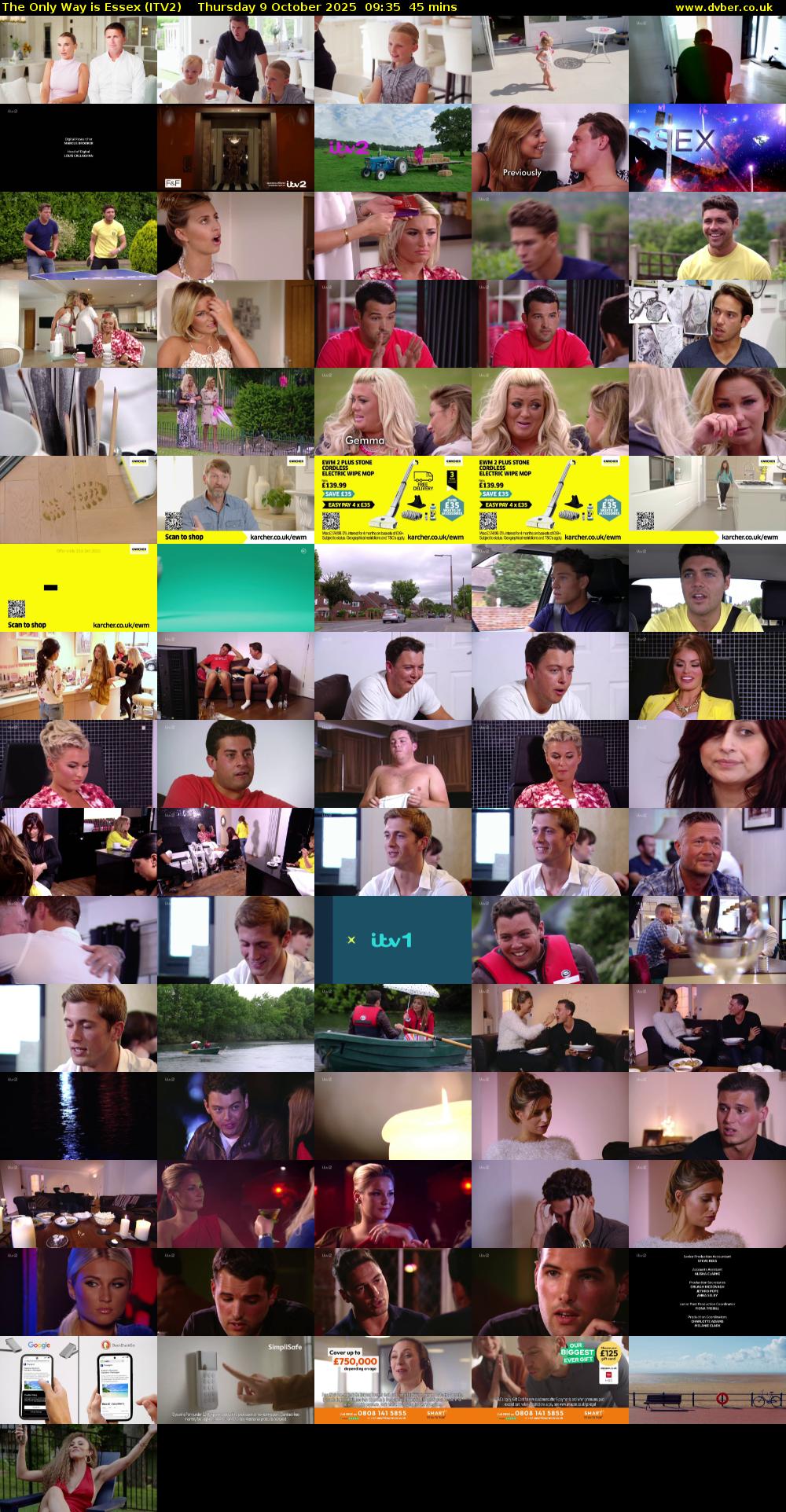The Only Way is Essex (ITV2) Thursday 9 October 2025 09:35 - 10:20