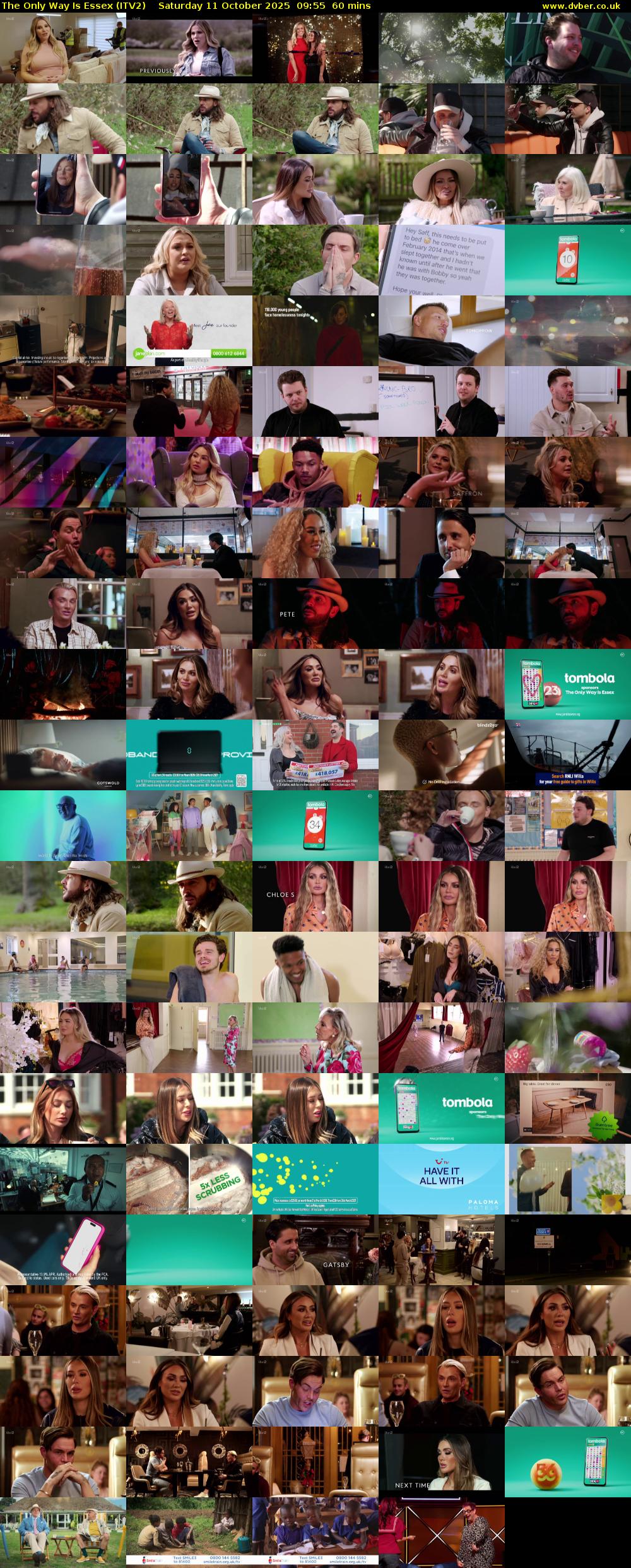 The Only Way is Essex (ITV2) Saturday 11 October 2025 09:55 - 10:55