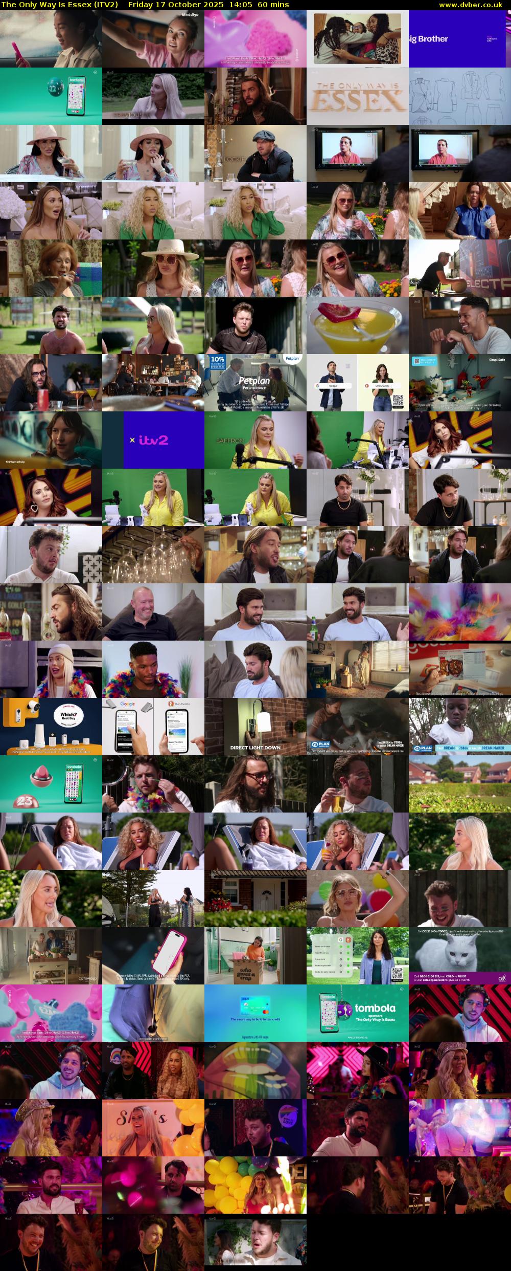 The Only Way is Essex (ITV2) Friday 17 October 2025 14:05 - 15:05