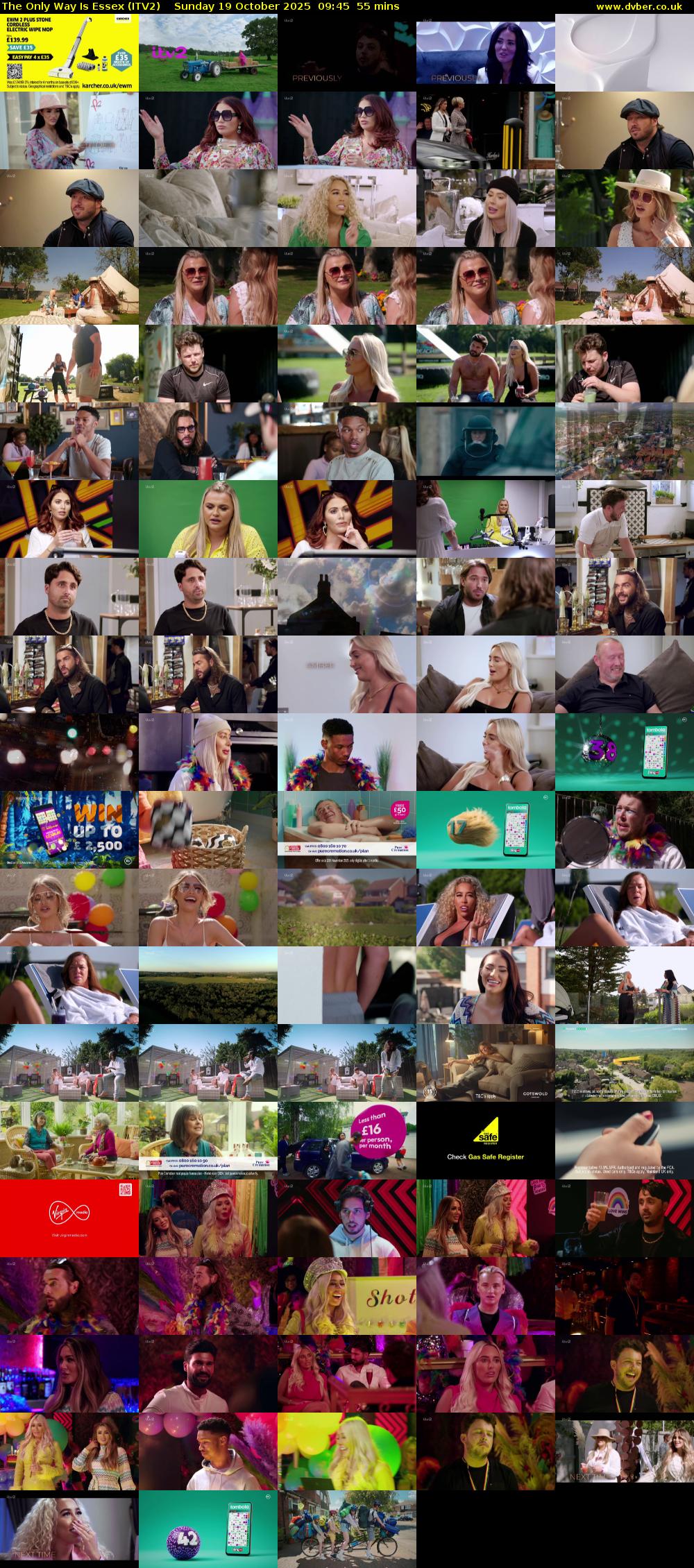 The Only Way is Essex (ITV2) Sunday 19 October 2025 09:45 - 10:40