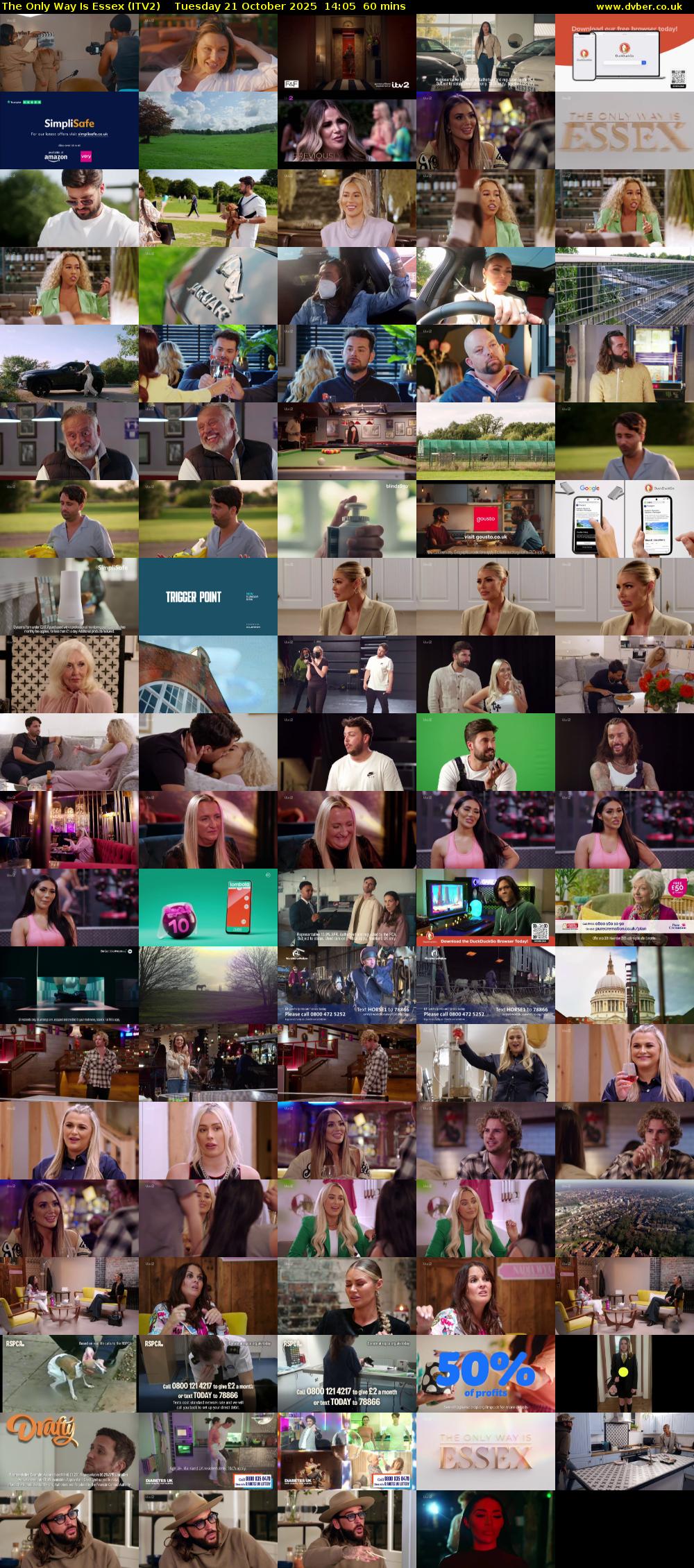 The Only Way is Essex (ITV2) Tuesday 21 October 2025 14:05 - 15:05