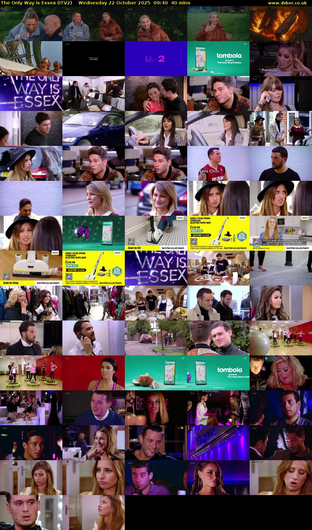 The Only Way is Essex (ITV2) Wednesday 22 October 2025 09:40 - 10:20