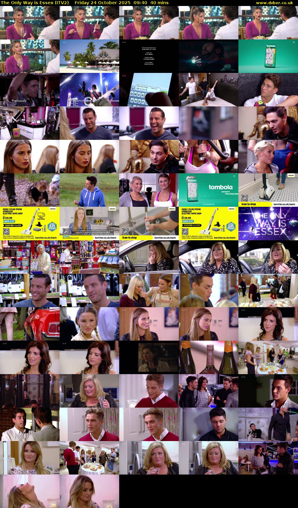 The Only Way is Essex (ITV2) Friday 24 October 2025 09:40 - 10:20