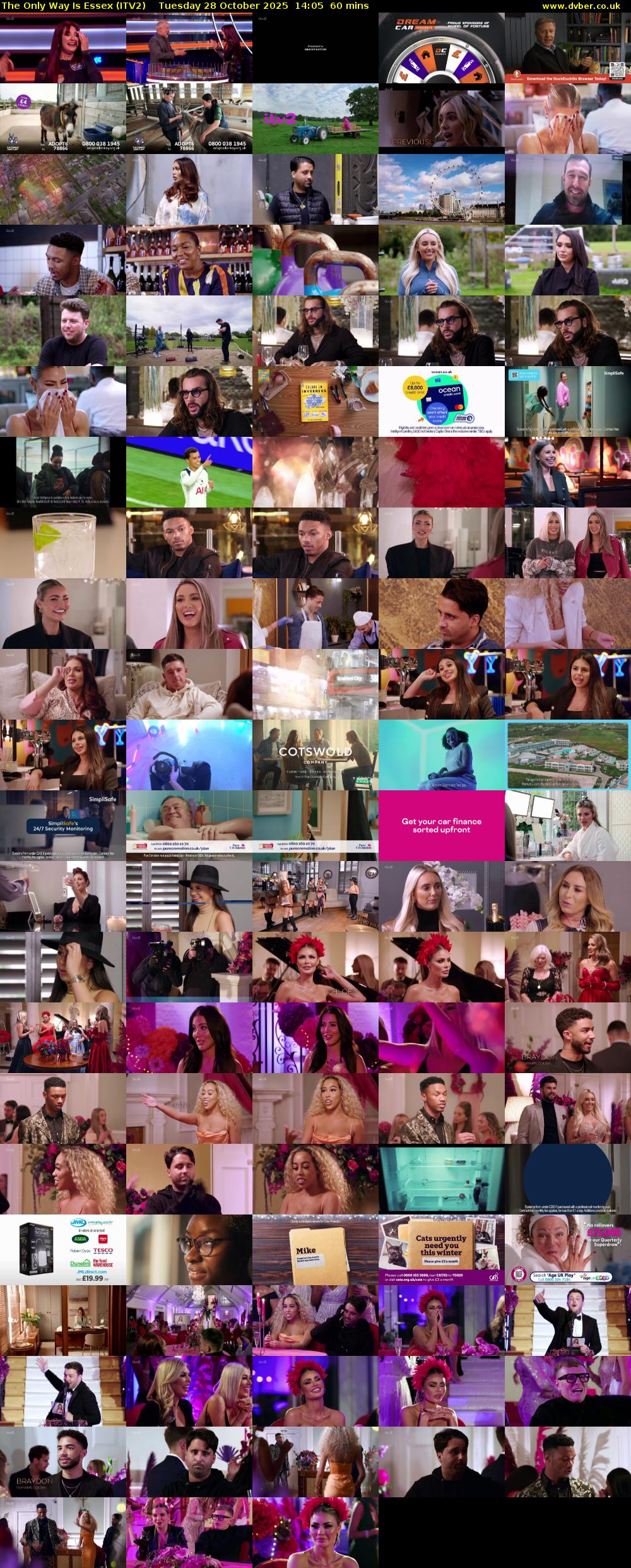 The Only Way is Essex (ITV2) Tuesday 28 October 2025 14:05 - 15:05