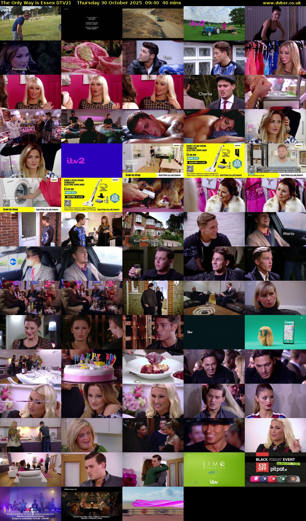 The Only Way is Essex (ITV2) Thursday 30 October 2025 09:40 - 10:20
