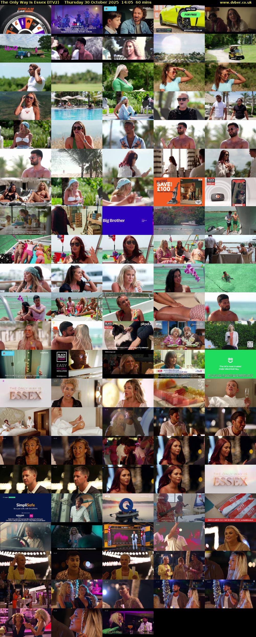 The Only Way is Essex (ITV2) Thursday 30 October 2025 14:05 - 15:05
