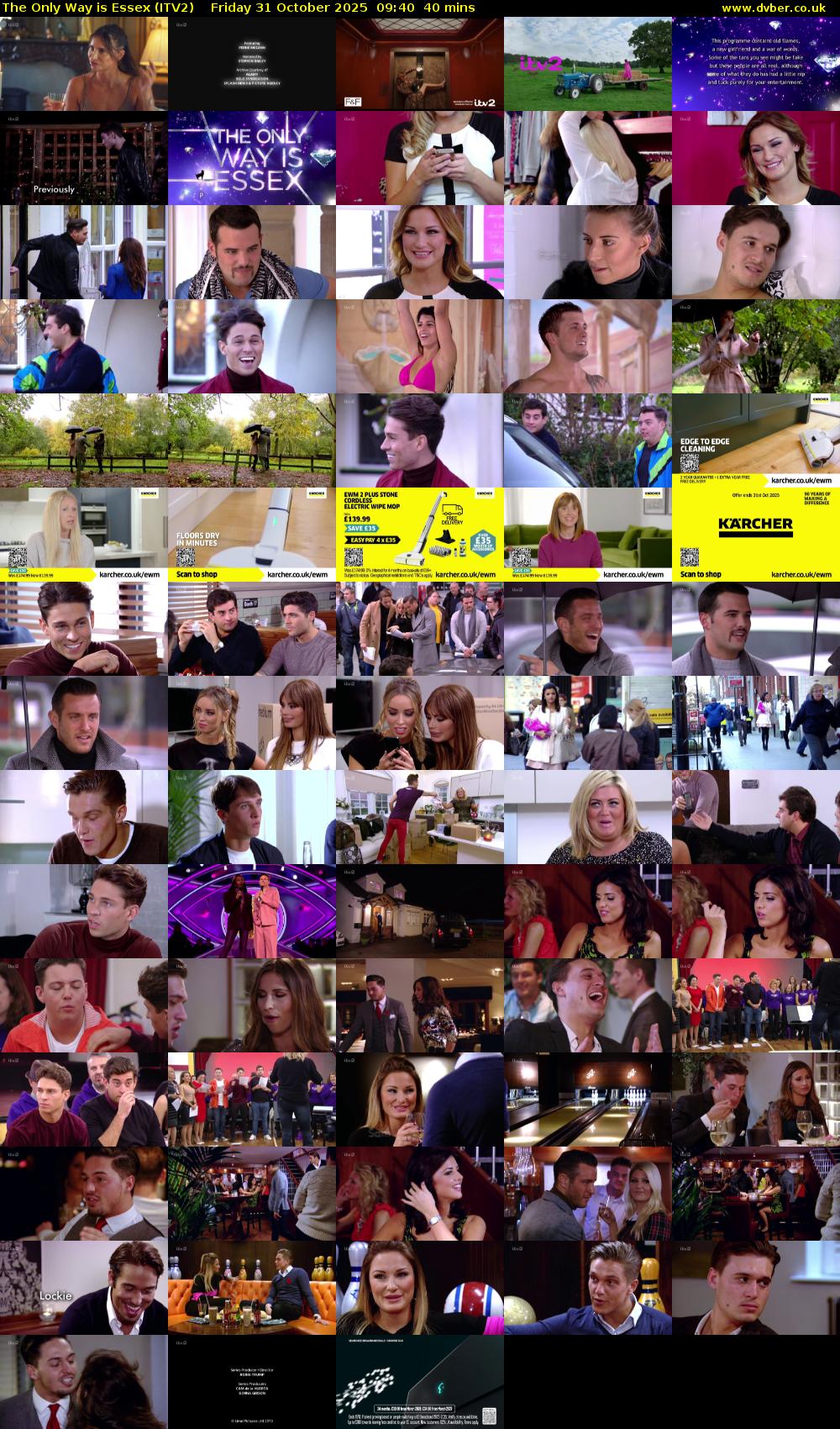 The Only Way is Essex (ITV2) Friday 31 October 2025 09:40 - 10:20