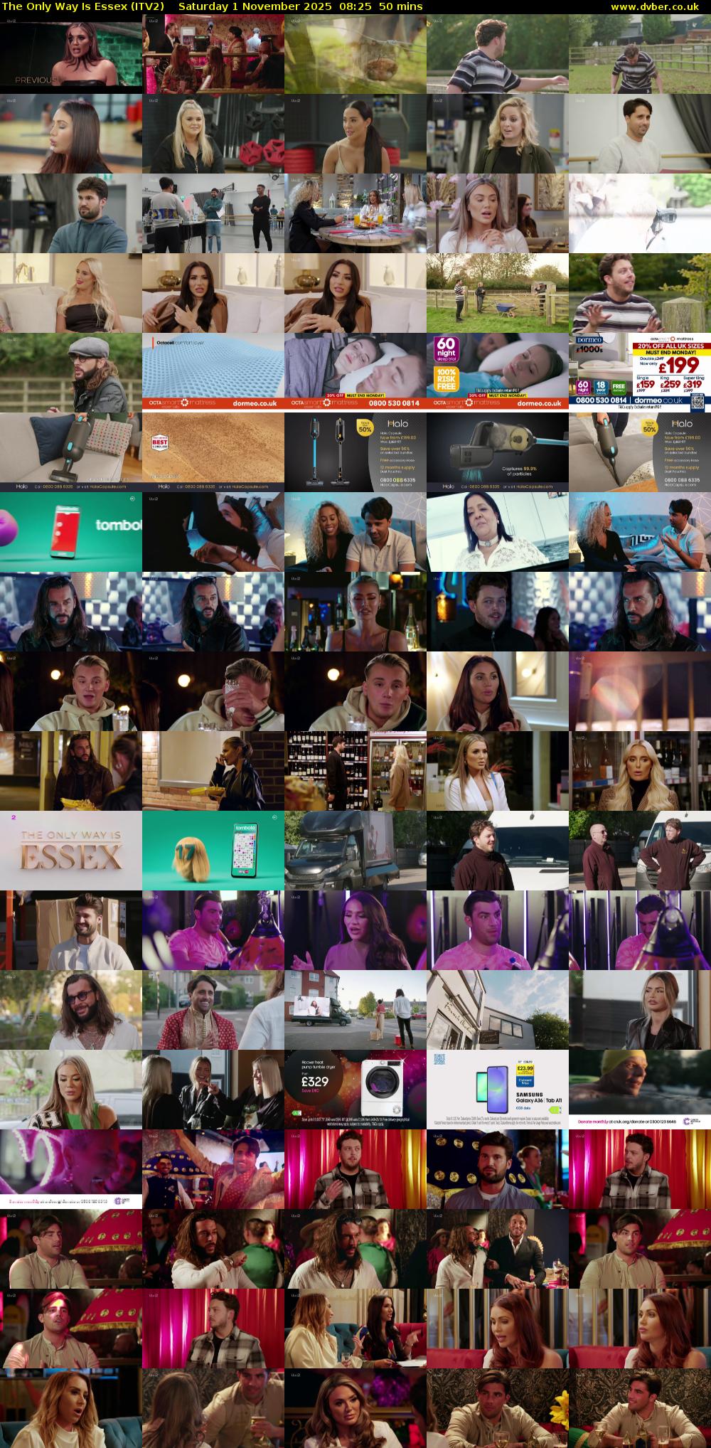 The Only Way is Essex (ITV2) Saturday 1 November 2025 08:25 - 09:15