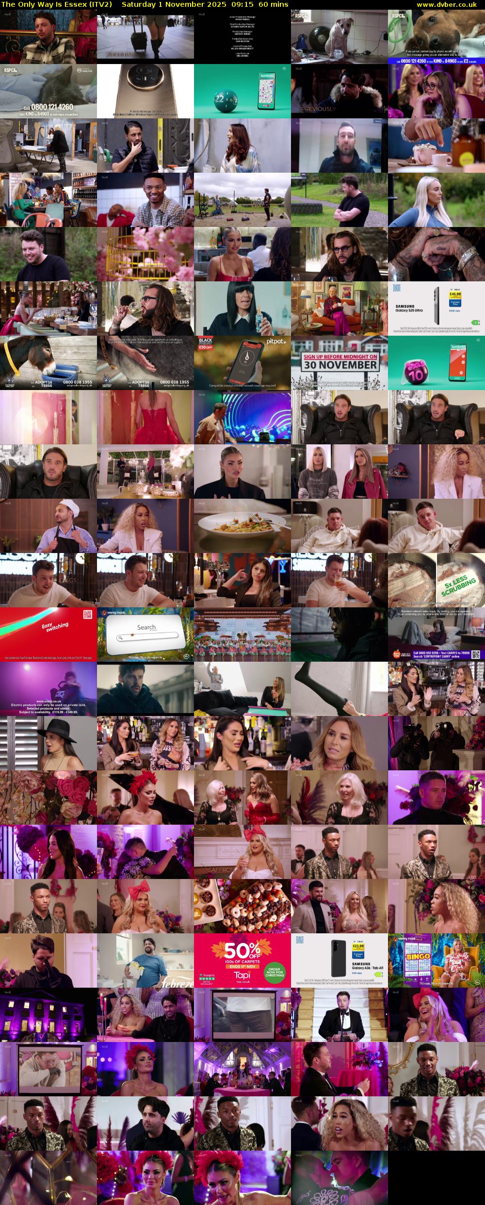 The Only Way is Essex (ITV2) Saturday 1 November 2025 09:15 - 10:15