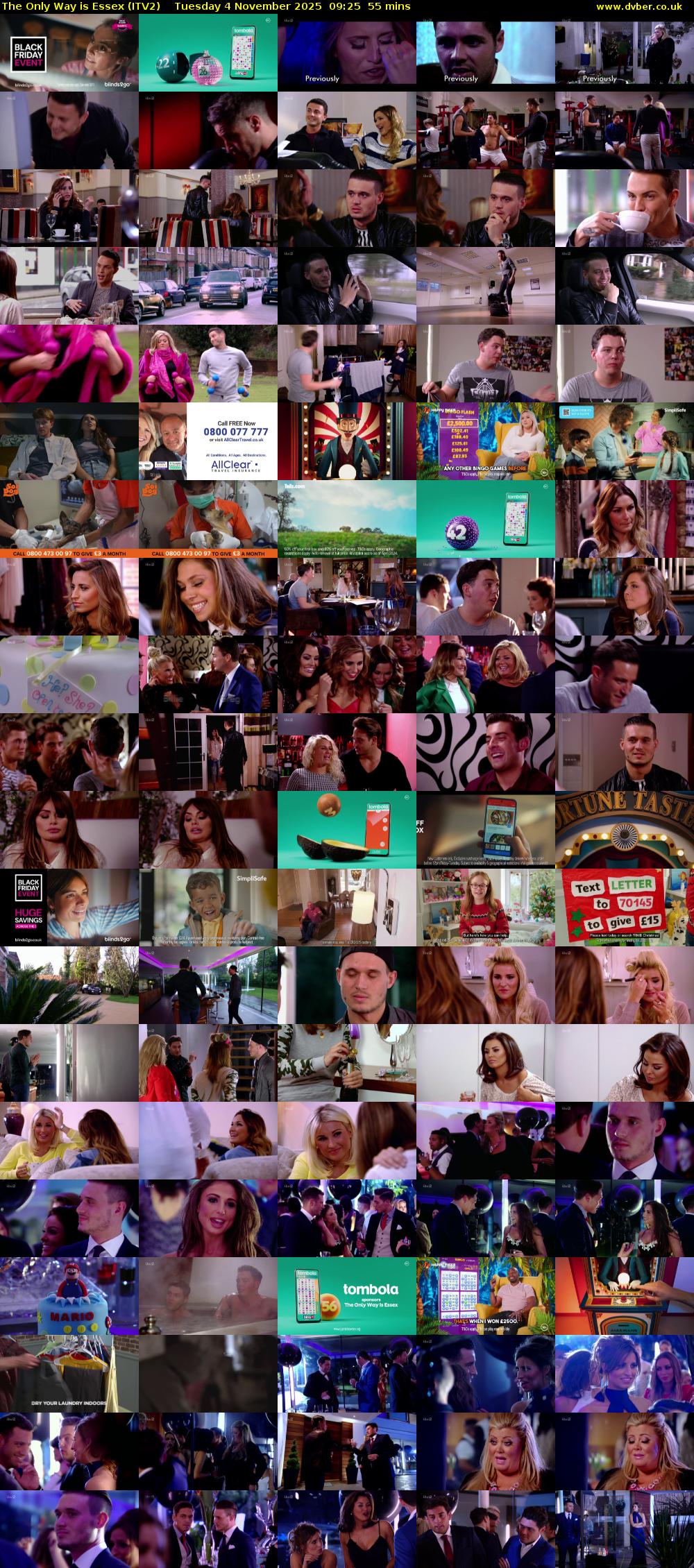 The Only Way is Essex (ITV2) Tuesday 4 November 2025 09:25 - 10:20