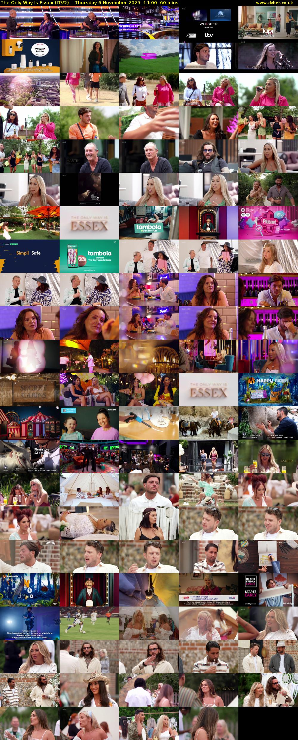 The Only Way is Essex (ITV2) Thursday 6 November 2025 14:00 - 15:00