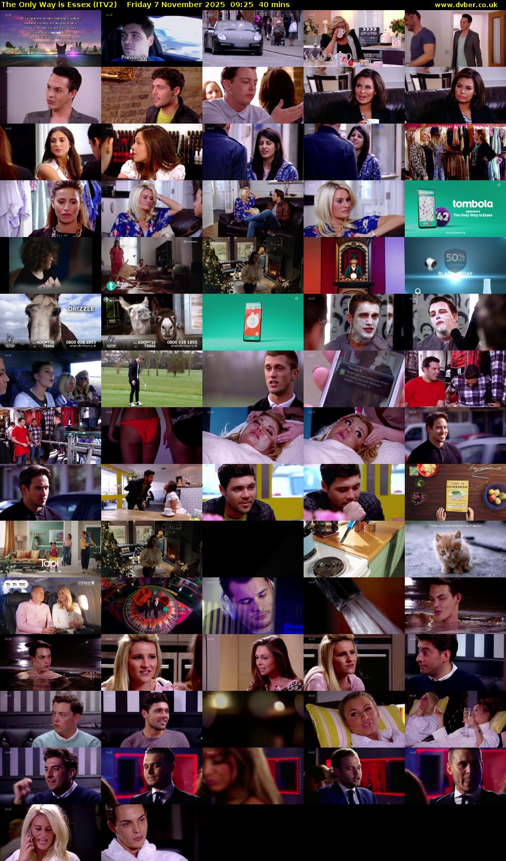 The Only Way is Essex (ITV2) Friday 7 November 2025 09:25 - 10:05