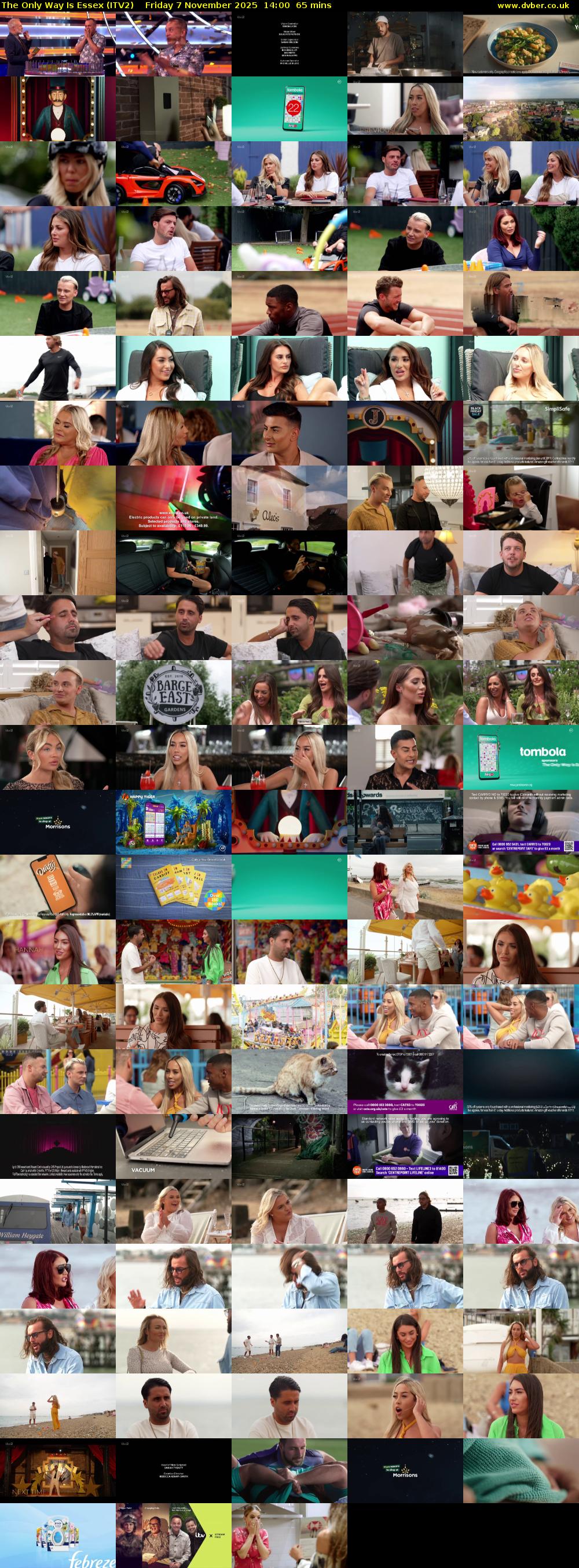 The Only Way is Essex (ITV2) Friday 7 November 2025 14:00 - 15:05