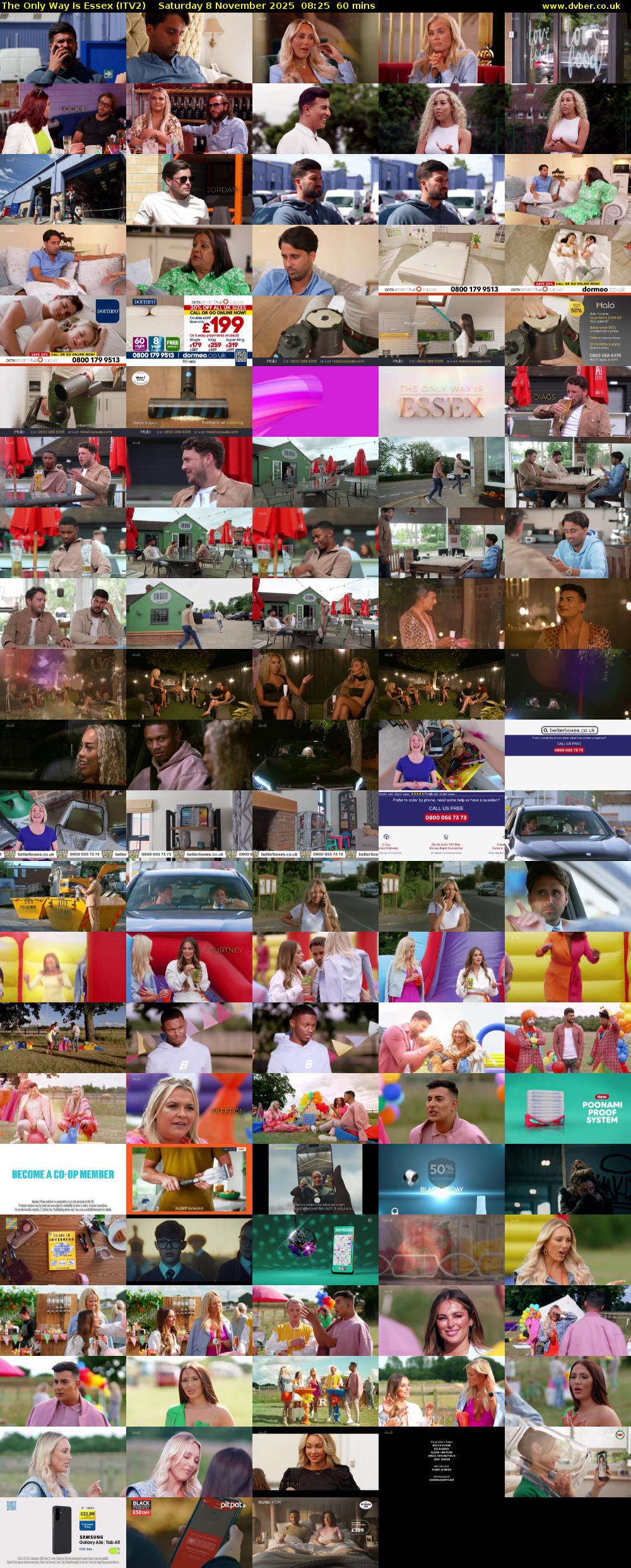 The Only Way is Essex (ITV2) Saturday 8 November 2025 08:25 - 09:25