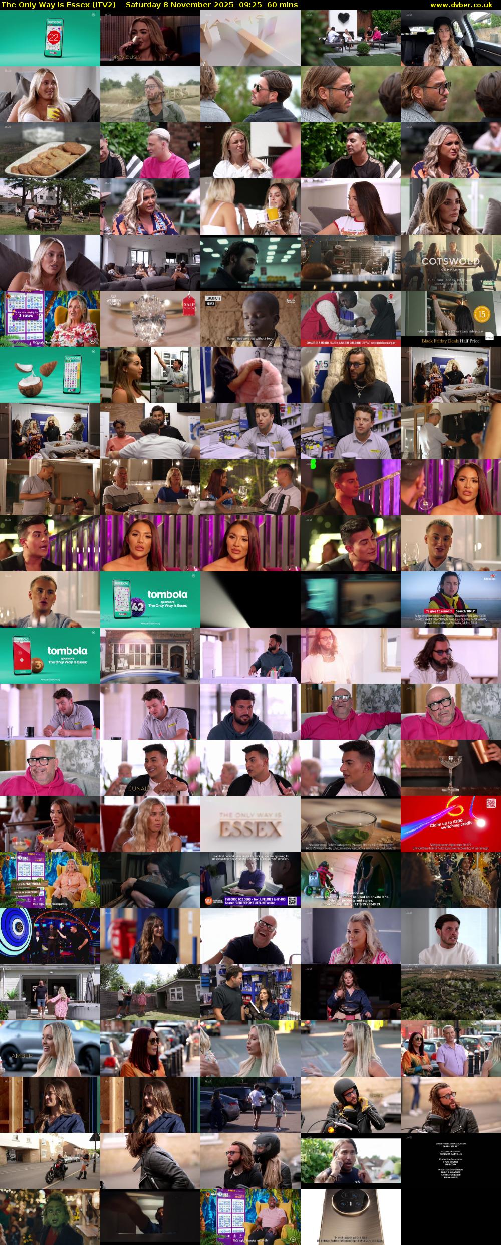 The Only Way is Essex (ITV2) Saturday 8 November 2025 09:25 - 10:25