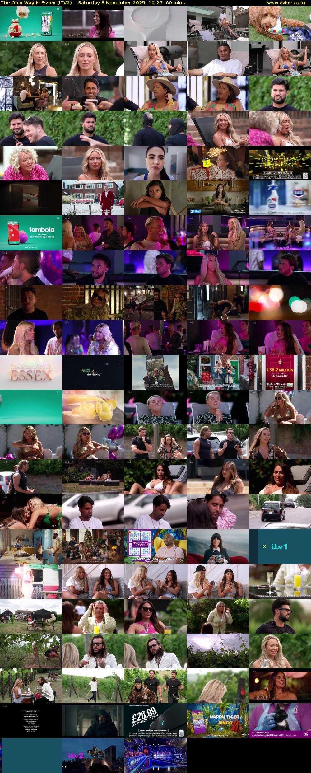 The Only Way is Essex (ITV2) Saturday 8 November 2025 10:25 - 11:25