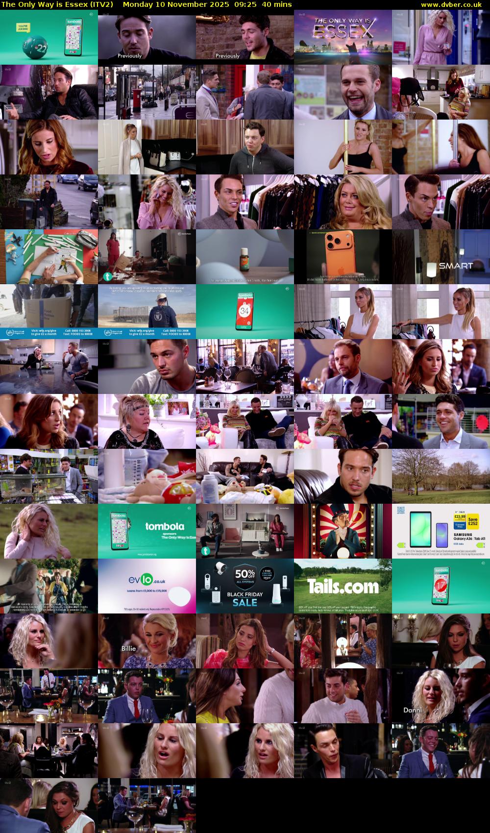 The Only Way is Essex (ITV2) Monday 10 November 2025 09:25 - 10:05