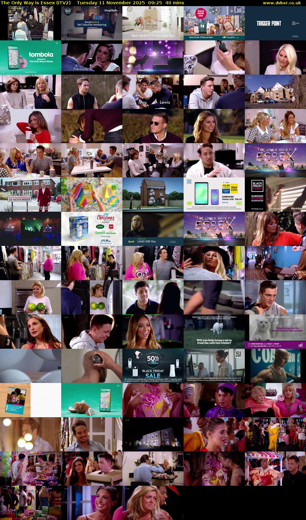 The Only Way is Essex (ITV2) Tuesday 11 November 2025 09:25 - 10:05