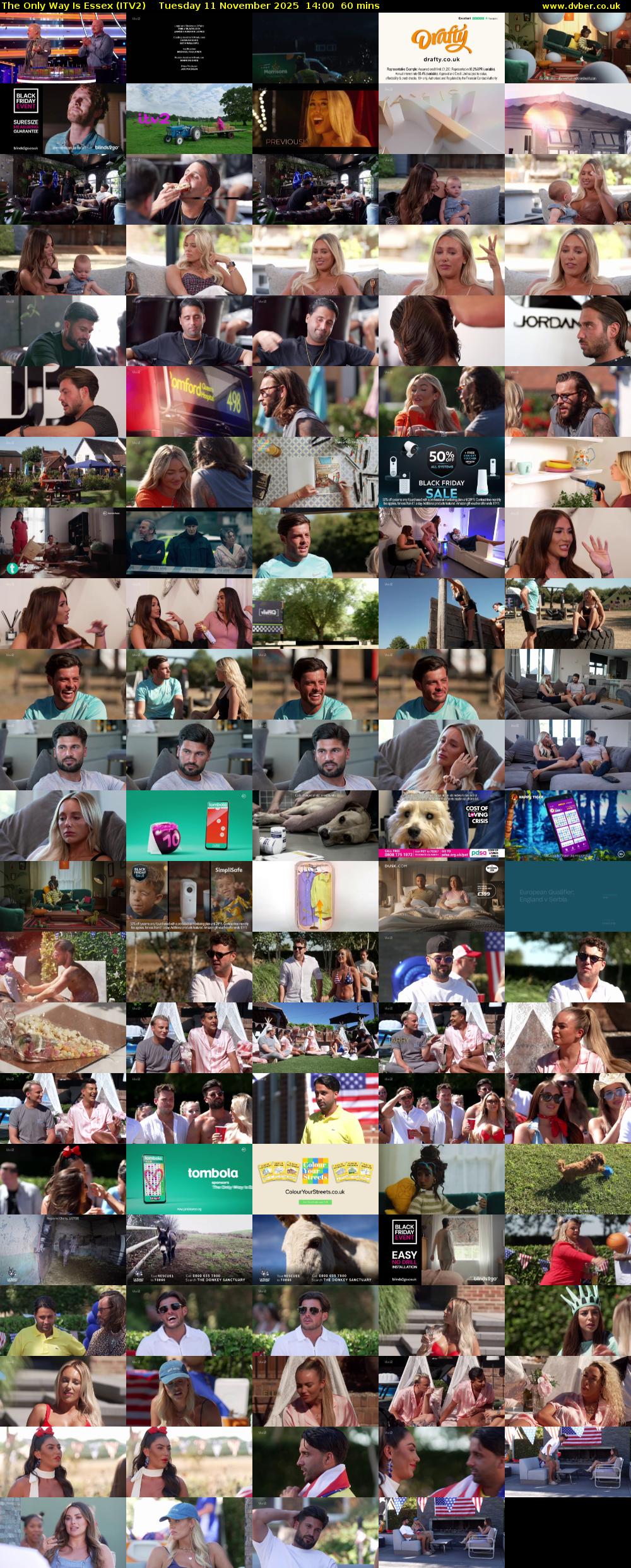 The Only Way is Essex (ITV2) Tuesday 11 November 2025 14:00 - 15:00