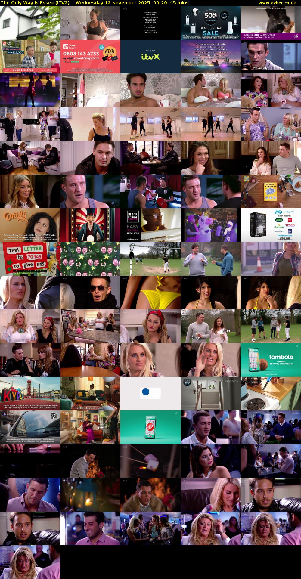 The Only Way is Essex (ITV2) Wednesday 12 November 2025 09:20 - 10:05