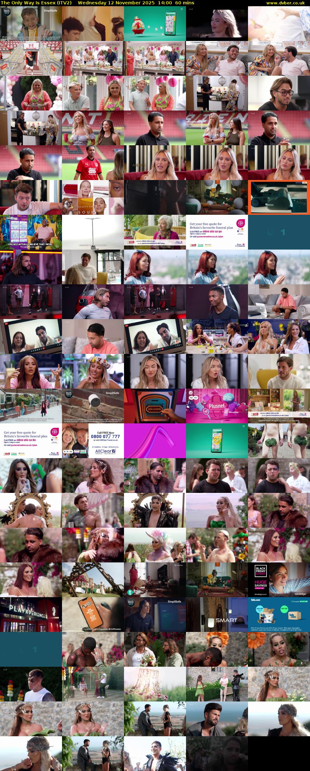 The Only Way is Essex (ITV2) Wednesday 12 November 2025 14:00 - 15:00