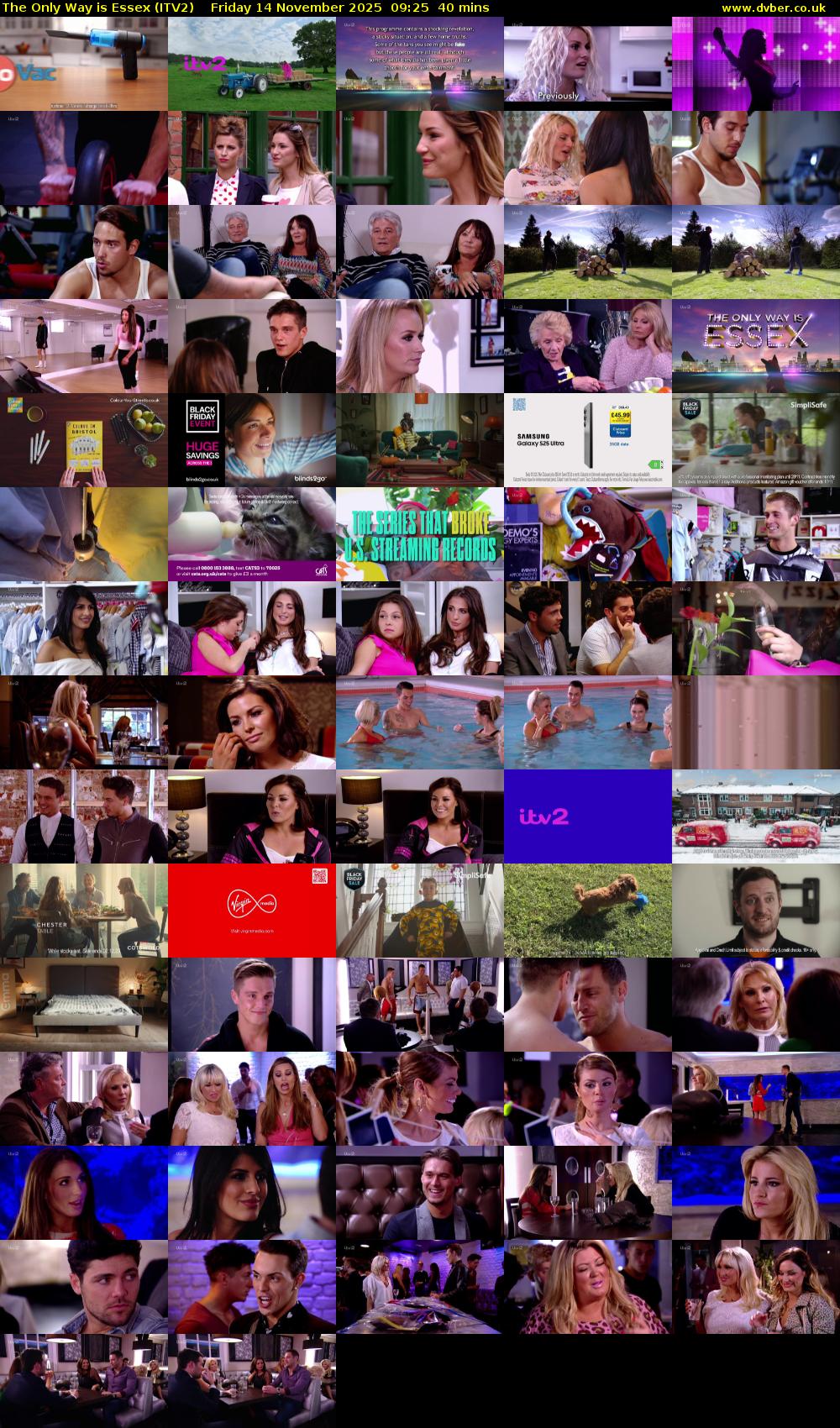 The Only Way is Essex (ITV2) Friday 14 November 2025 09:25 - 10:05