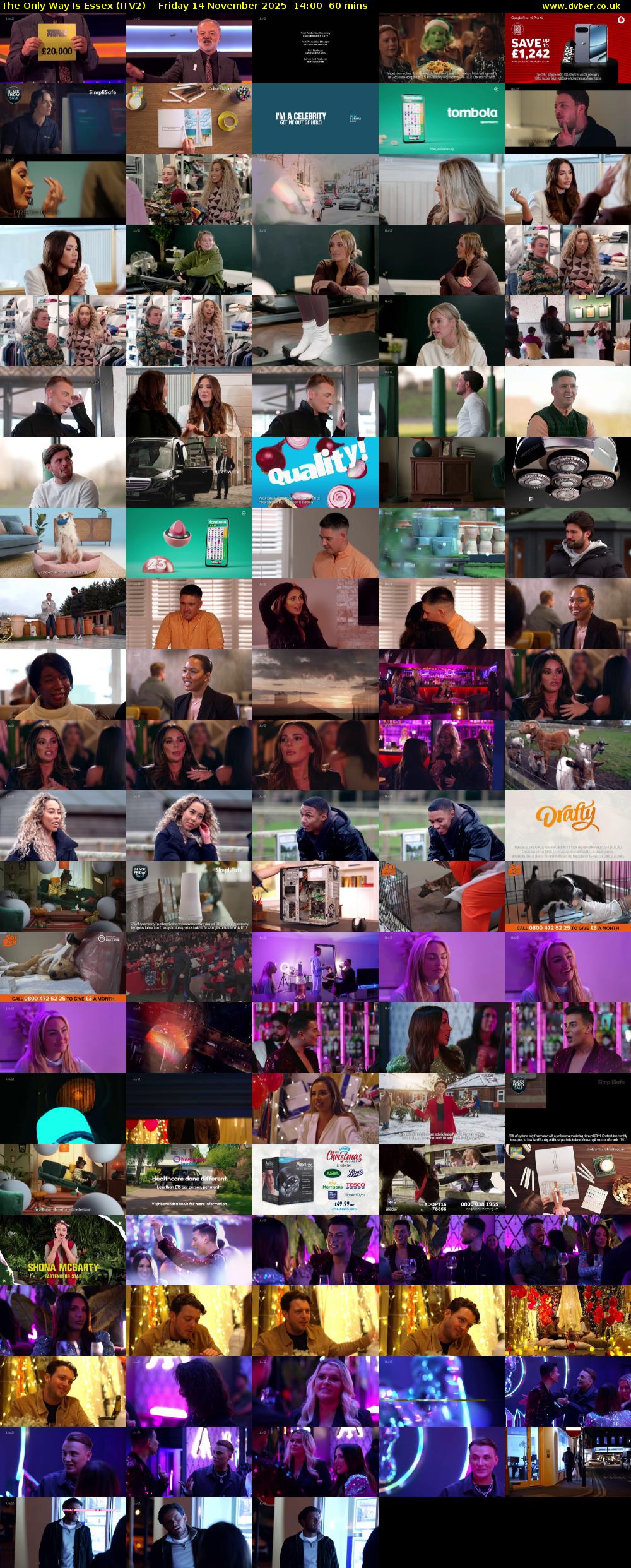 The Only Way is Essex (ITV2) Friday 14 November 2025 14:00 - 15:00