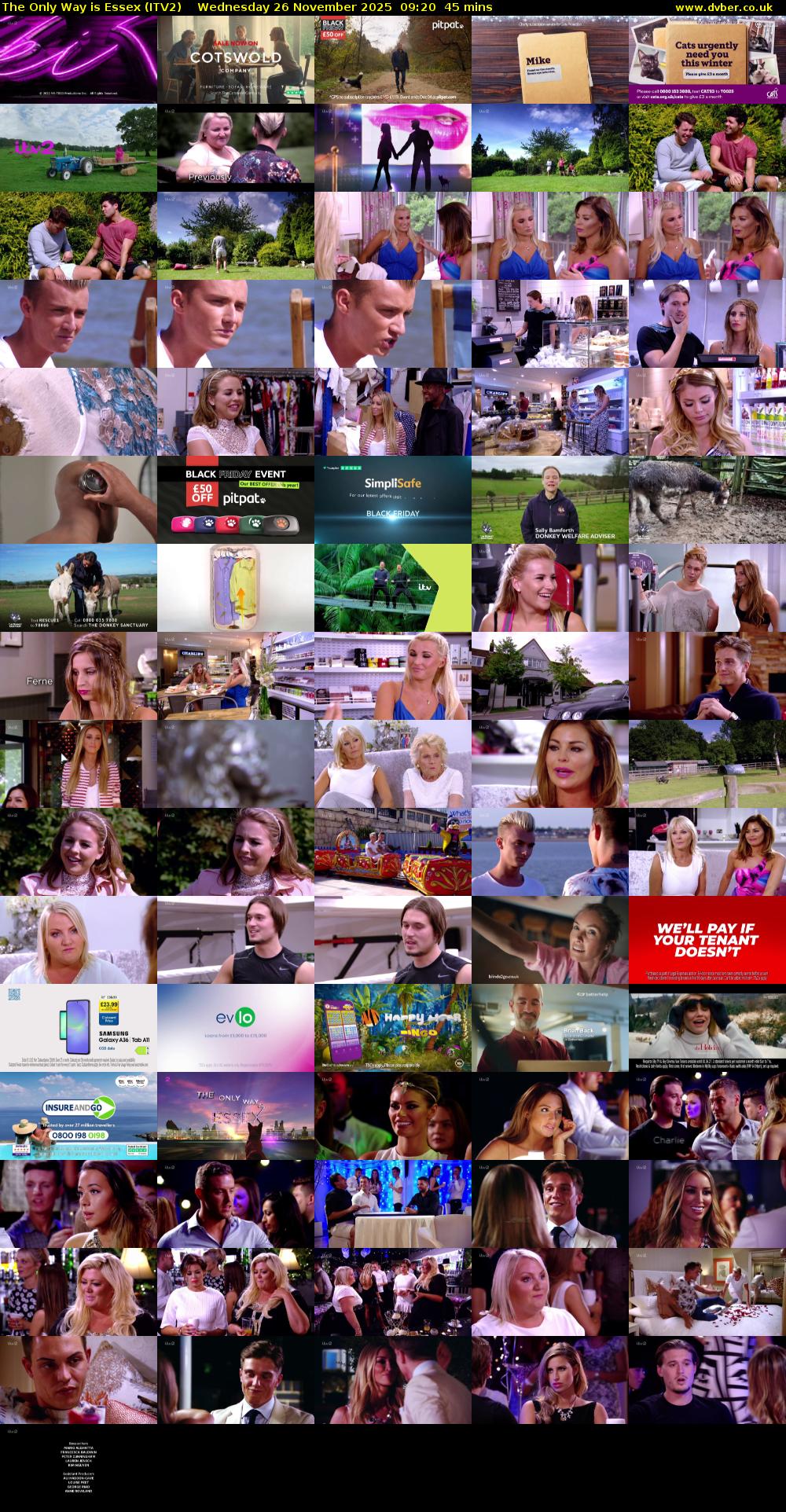 The Only Way is Essex (ITV2) Wednesday 26 November 2025 09:20 - 10:05