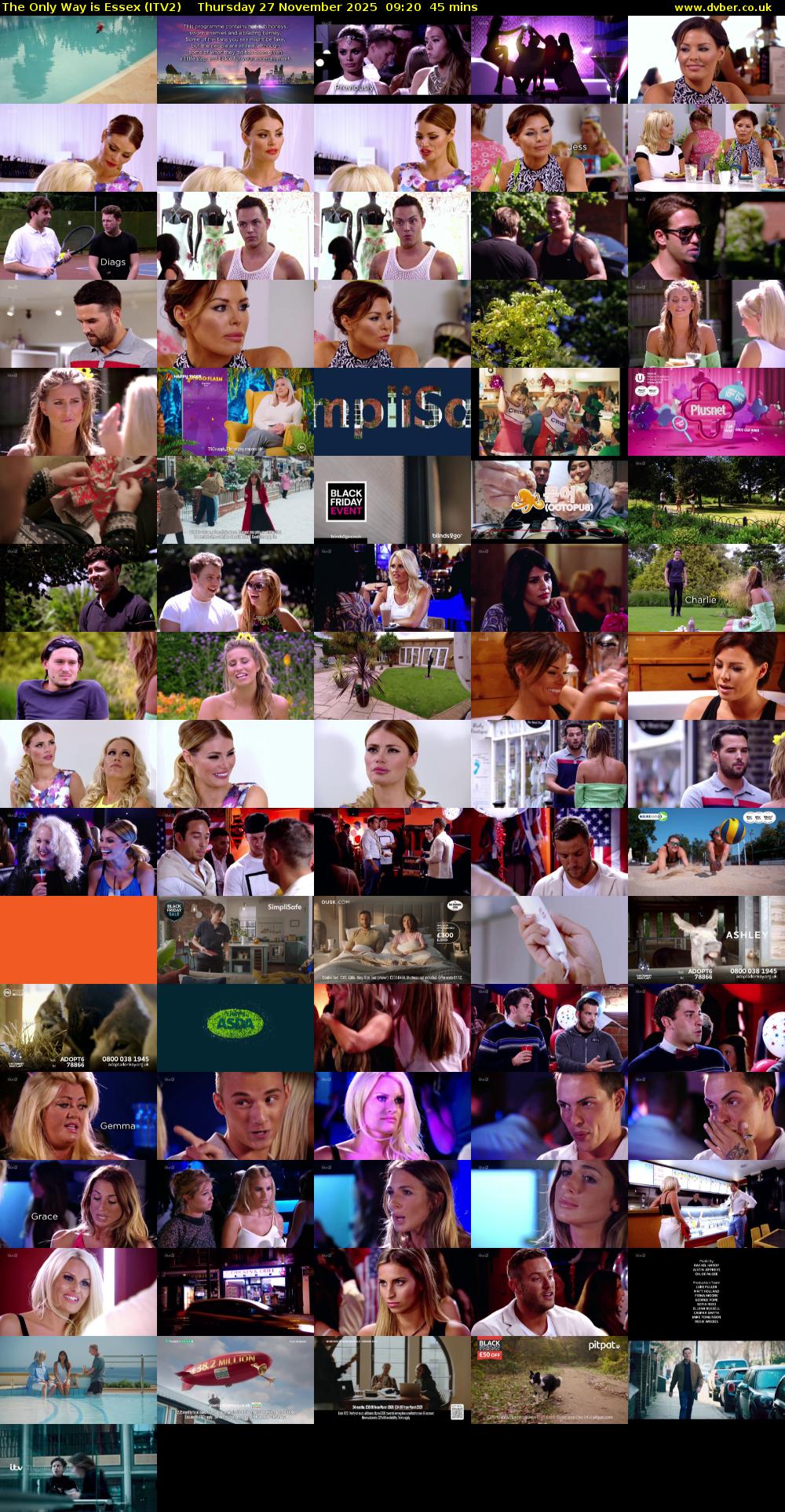 The Only Way is Essex (ITV2) Thursday 27 November 2025 09:20 - 10:05