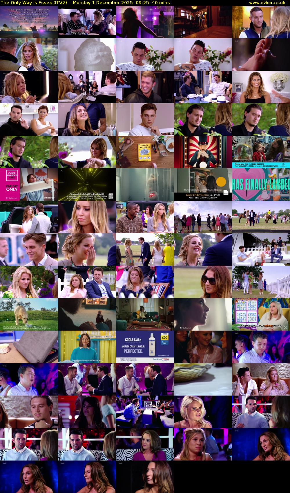 The Only Way is Essex (ITV2) Monday 1 December 2025 09:25 - 10:05