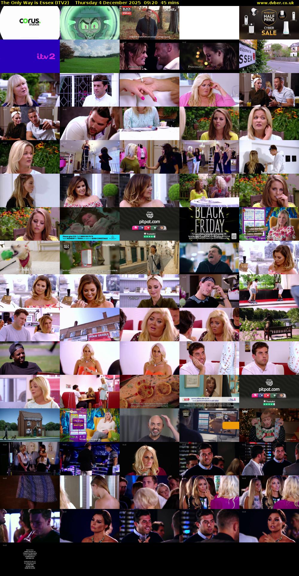 The Only Way is Essex (ITV2) Thursday 4 December 2025 09:20 - 10:05