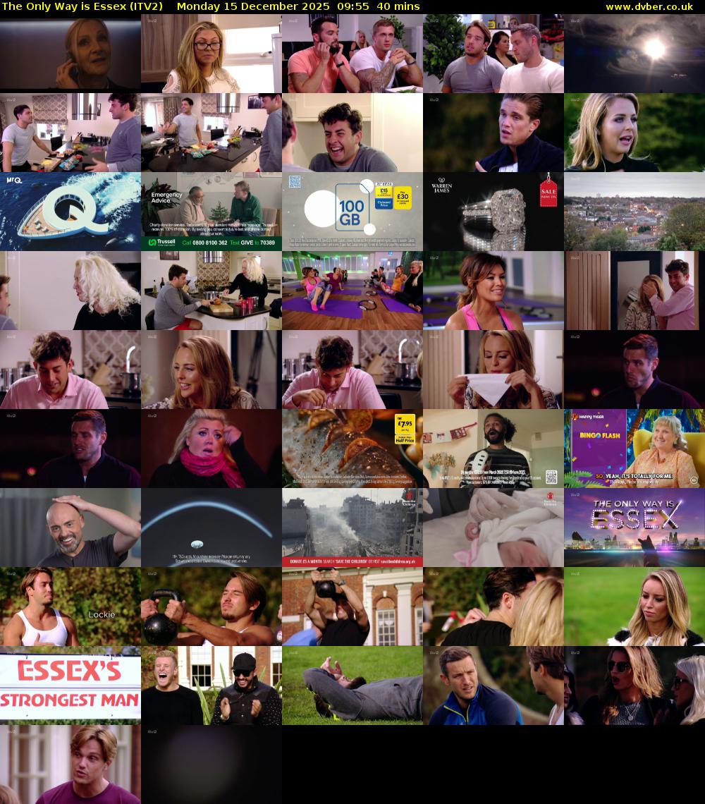 The Only Way is Essex (ITV2) Monday 15 December 2025 09:55 - 10:35