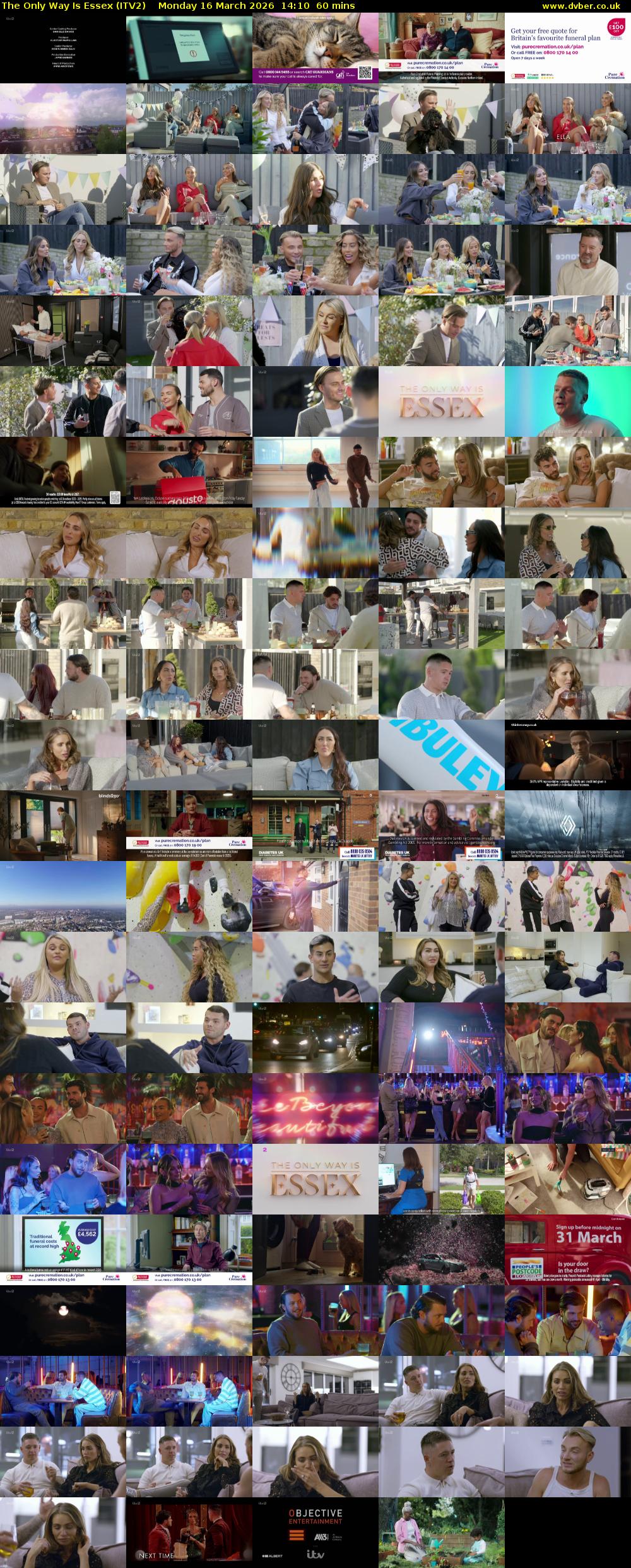 The Only Way is Essex (ITV2) Monday 16 March 2026 14:10 - 15:10