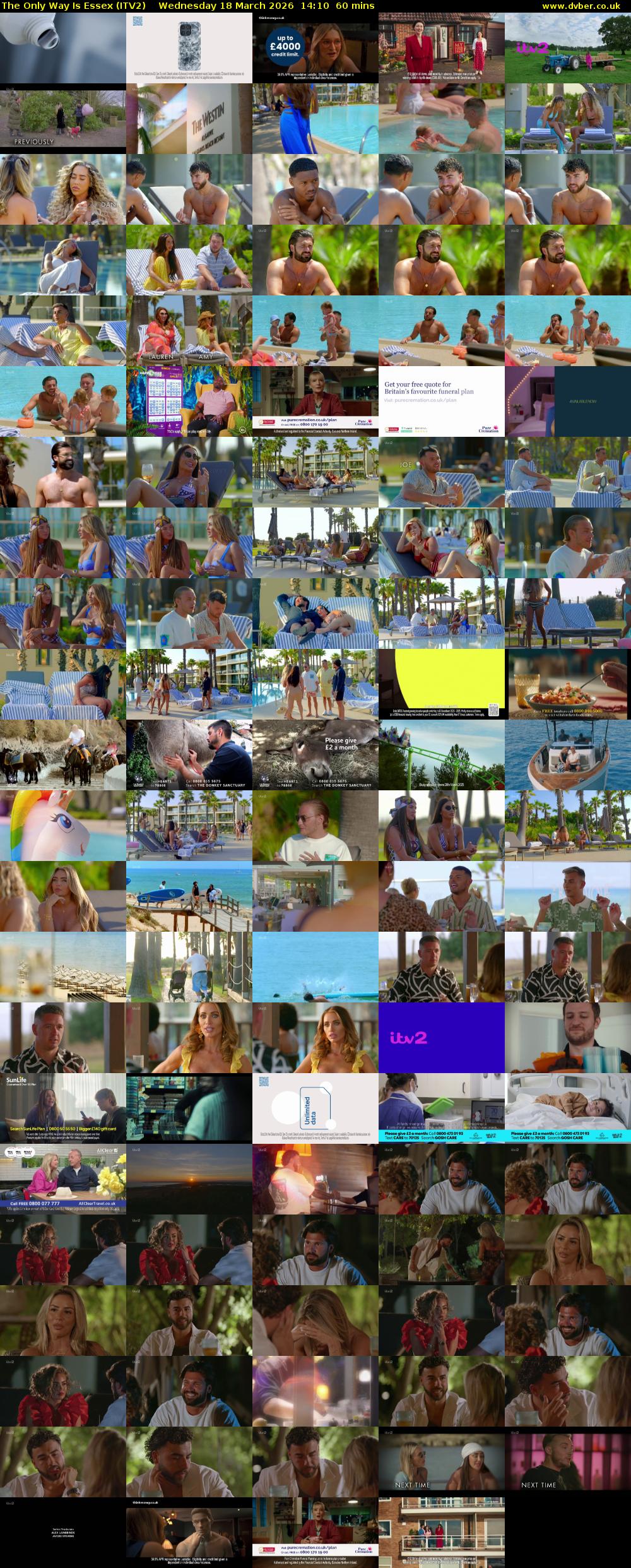 The Only Way is Essex (ITV2) Wednesday 18 March 2026 14:10 - 15:10