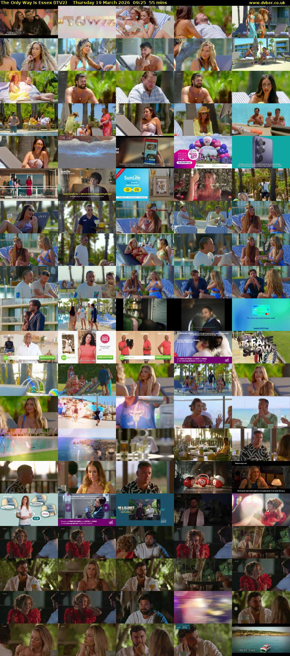 The Only Way is Essex (ITV2) Thursday 19 March 2026 09:25 - 10:20
