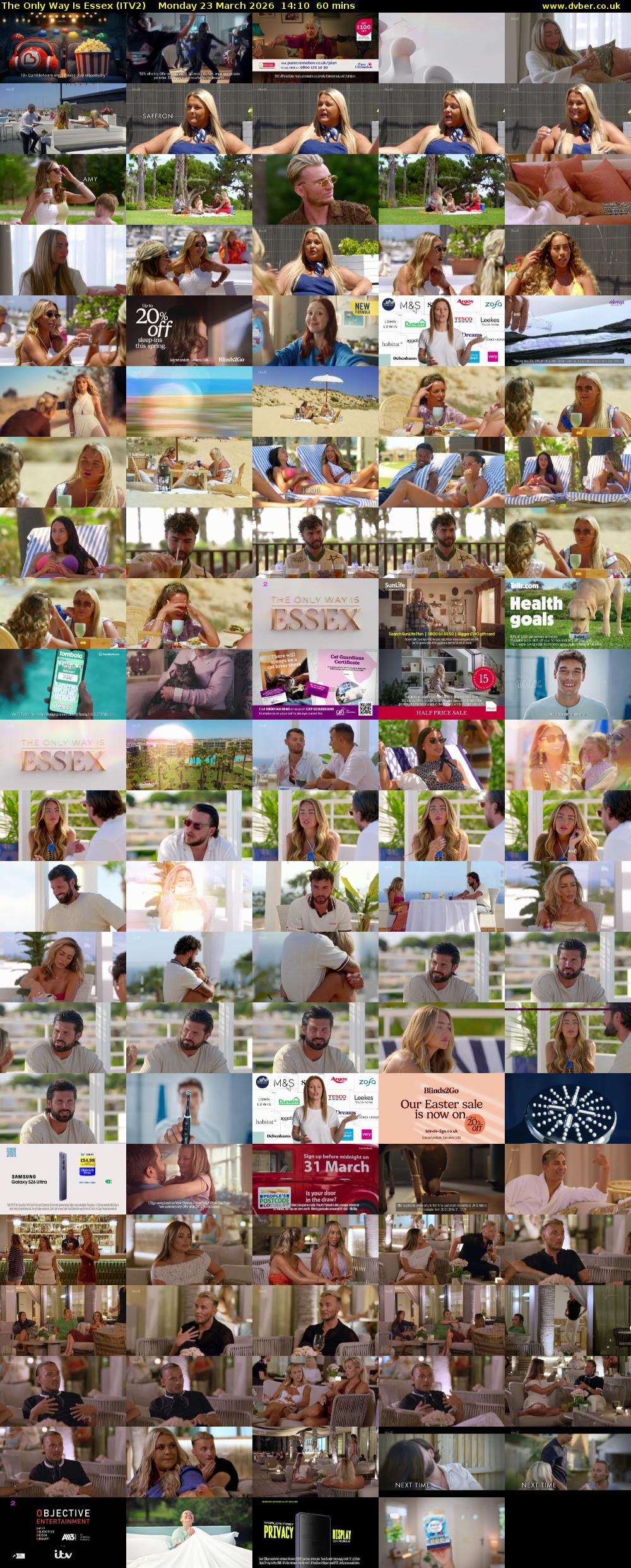 The Only Way is Essex (ITV2) Monday 23 March 2026 14:10 - 15:10